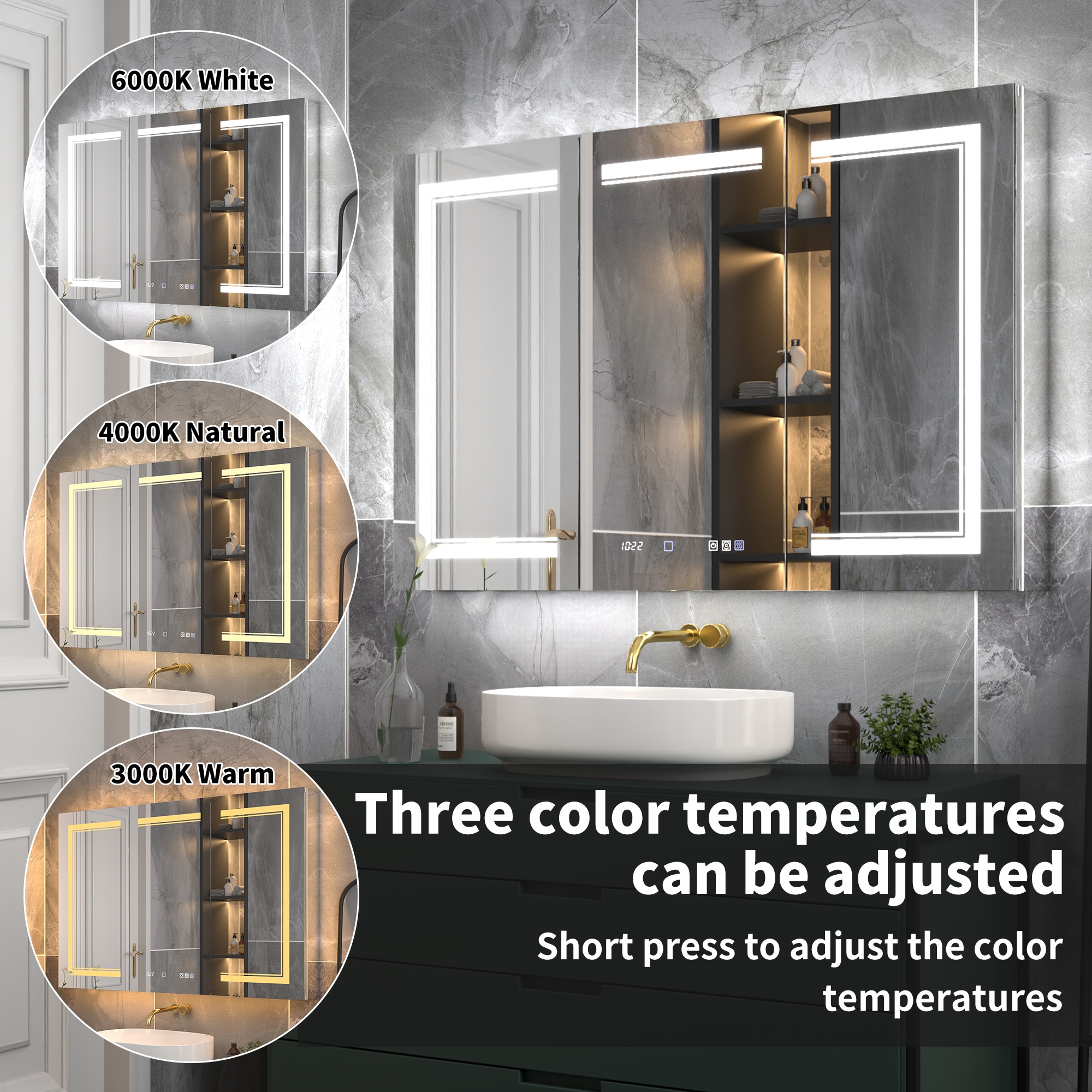 ExBrite W7MC7236 Bathroom-Medicine-Cabinets - View #5