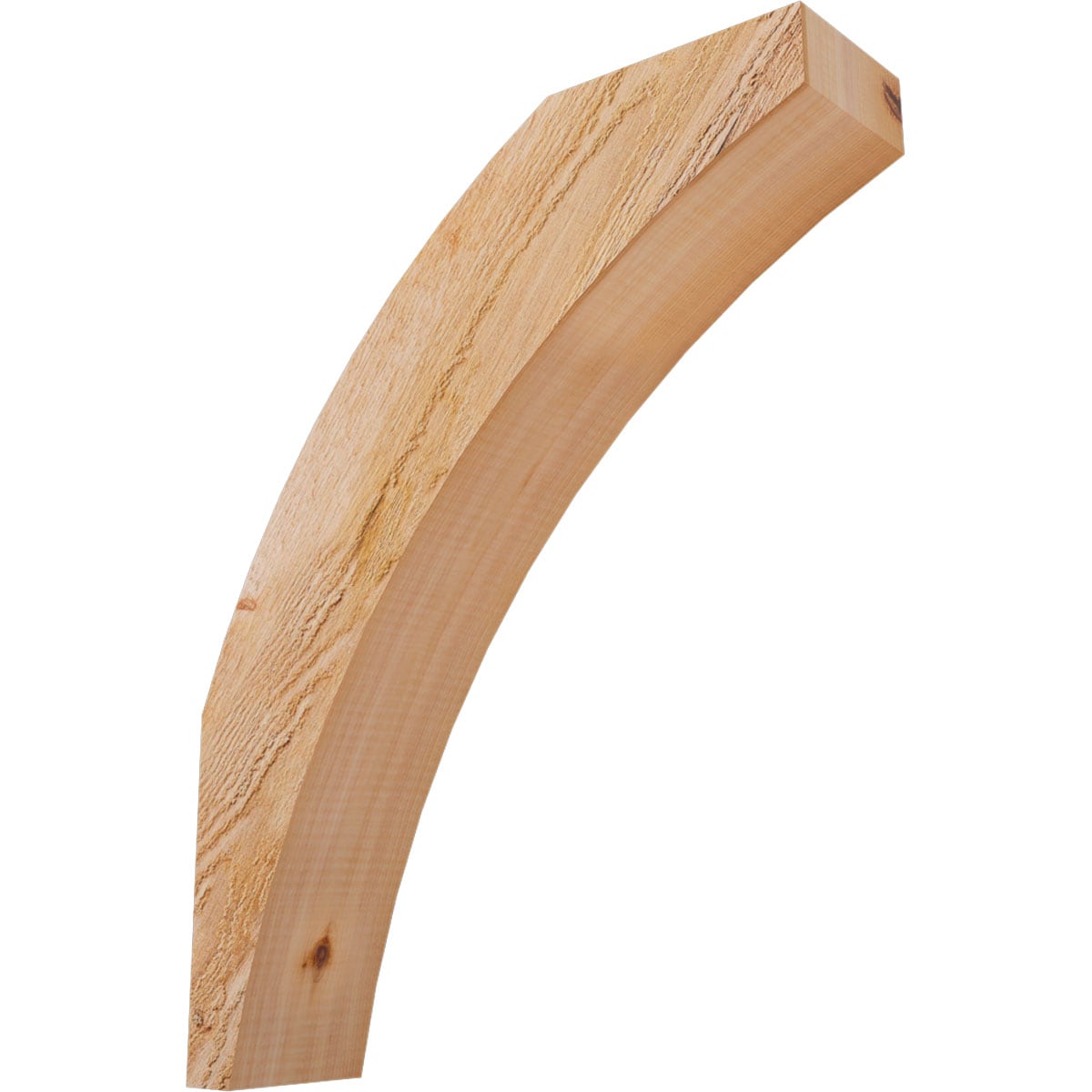 Ekena Millwork BRC04X16X20THR00RWR 4-in x 16-in x 20-in Western Red Cedar Unfinished Wood Thorton Rough Sawn Knee Brace
