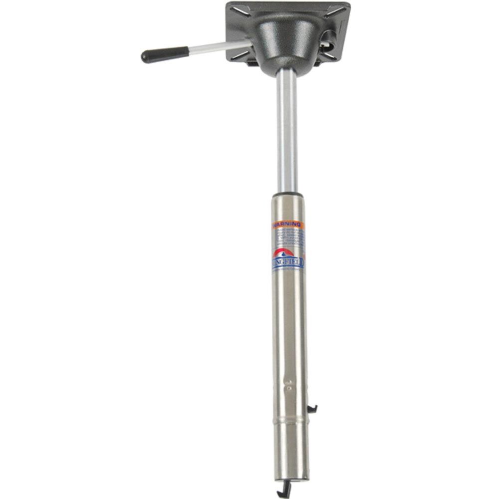 Springfield Marine 1642005 Spring-Lock Power-Rise Adjustable Pedestal- Sit Down, 13-1/2-in to 20-in