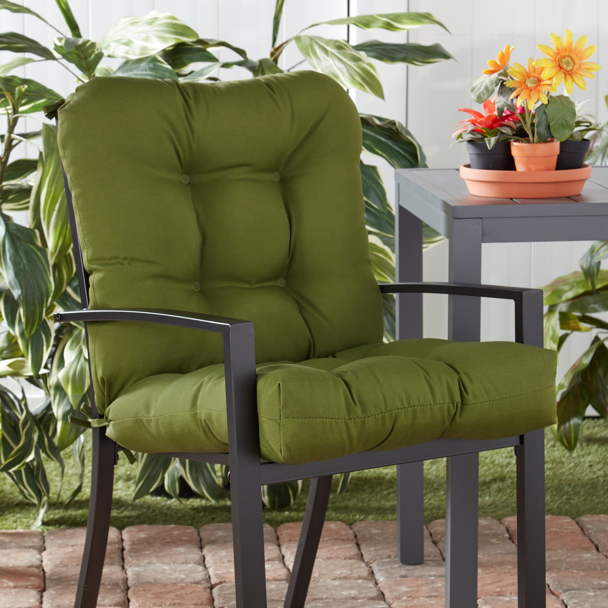 Greendale Home Fashions OC5808-HUNTER Patio-Furniture-Cushions - View #2