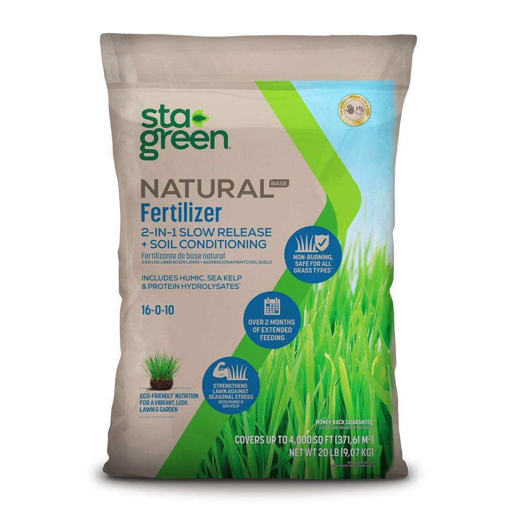 Sta-Green Slow Release 20-lb 4000-sq ft 16-0-10 Natural All Purpose Fertilizer