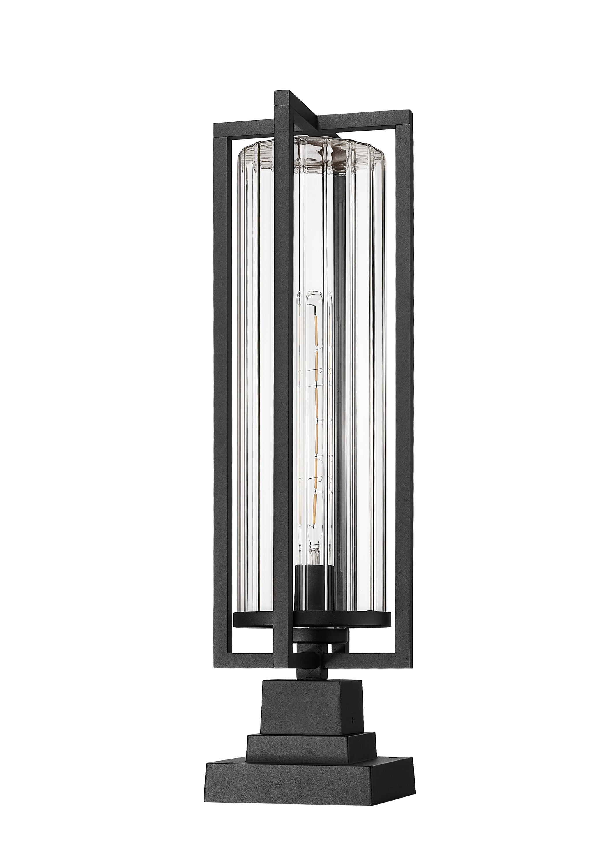 Z-Lite 5013PHBS-SQPM-BK Complete-Post-Lights - View #7