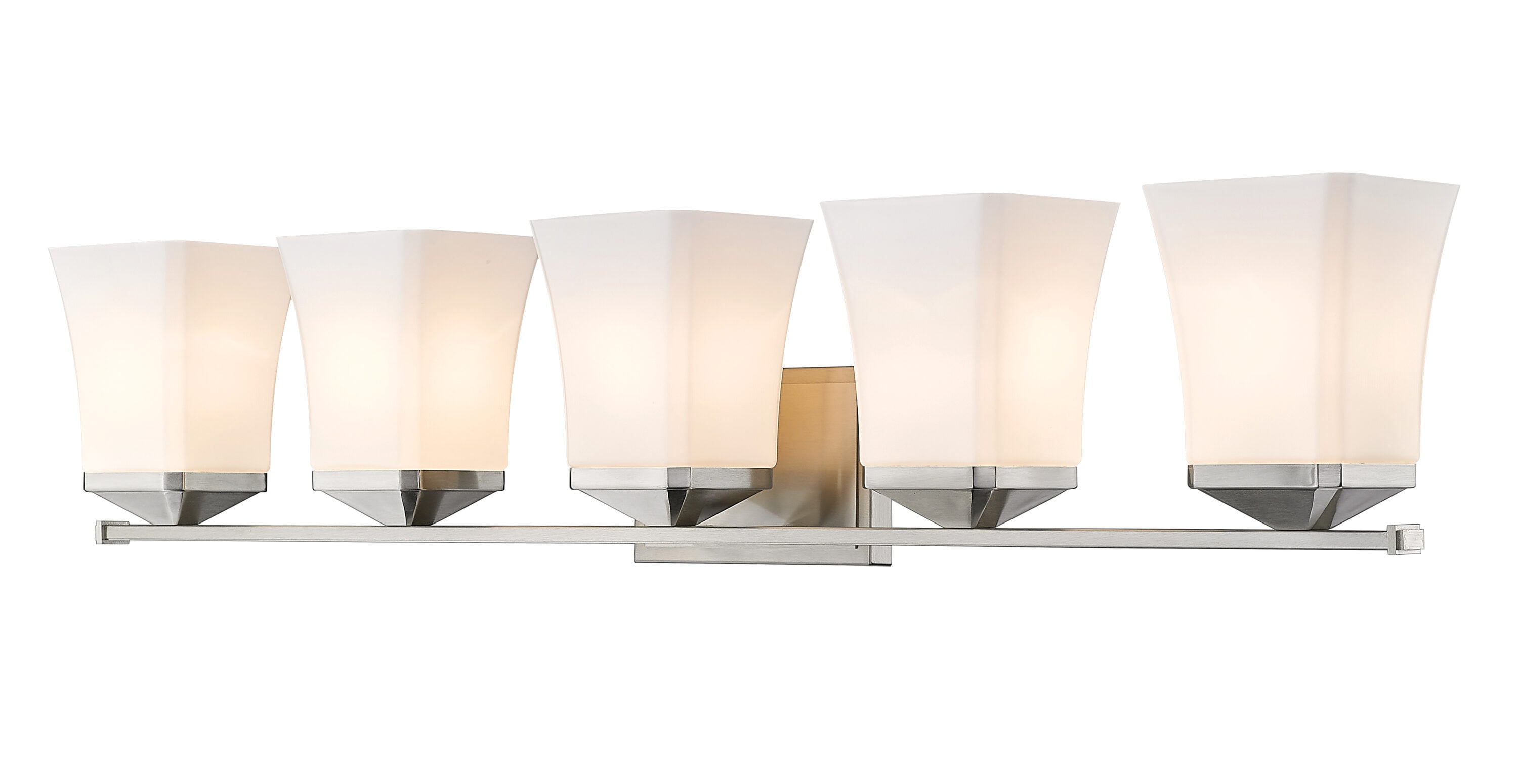 Z-Lite 1939-5V-BN Darcy 38-in 5 -Light Brushed Nickel Farmhouse Vanity light