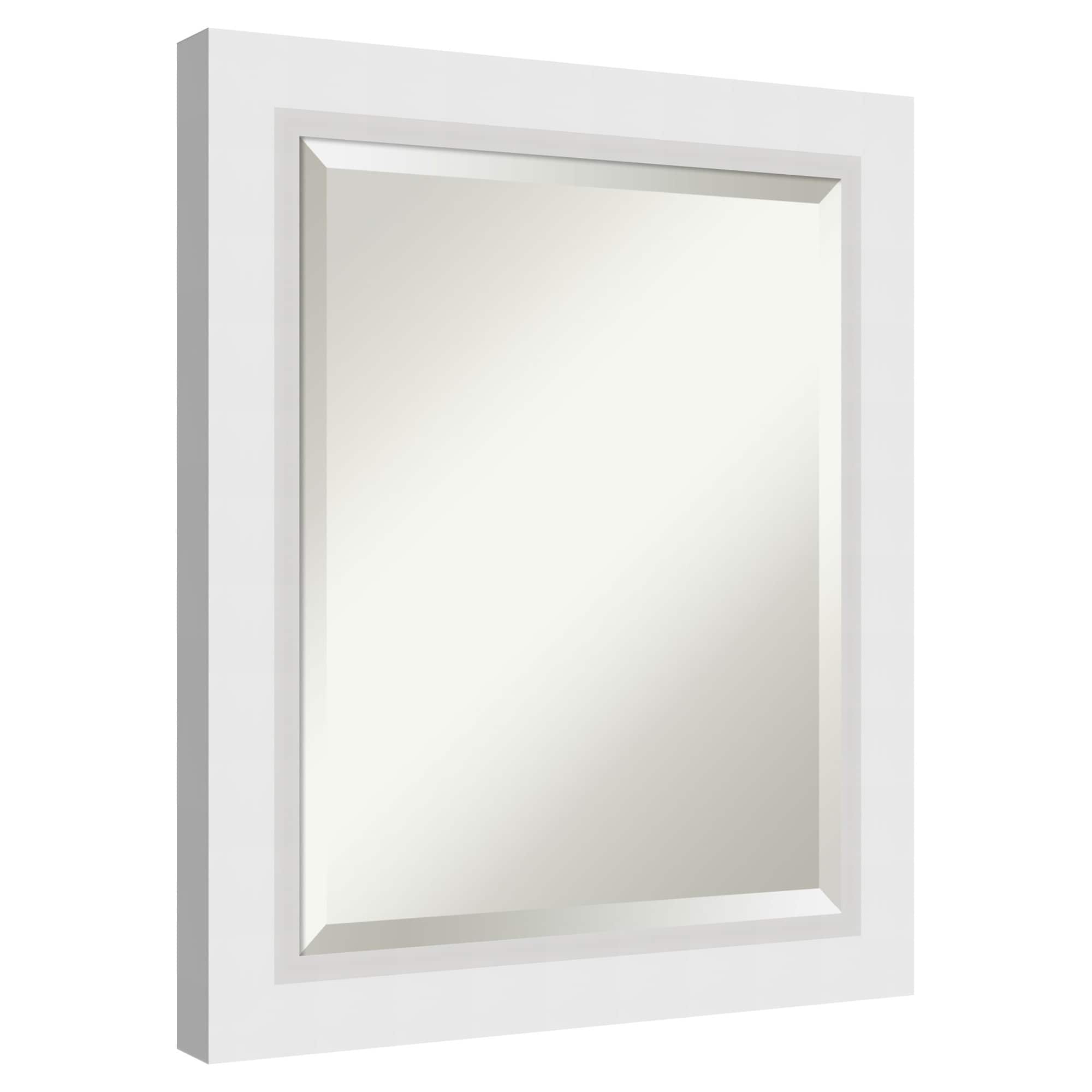 Amanti Art Wall Mirror 16x20 Glass Blanco White #A44163907828