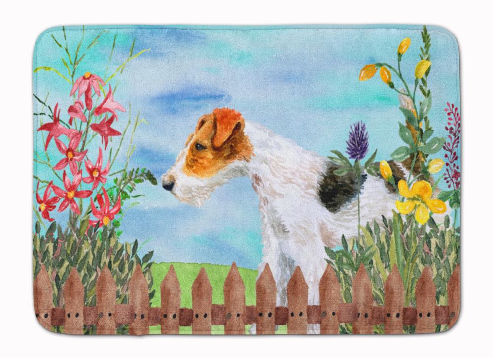 Caroline's Treasures CK1212RUG Springtime Dog 27-in x 19-in Multiple Colors/Finishes Microfiber Memory Foam Bath Mat