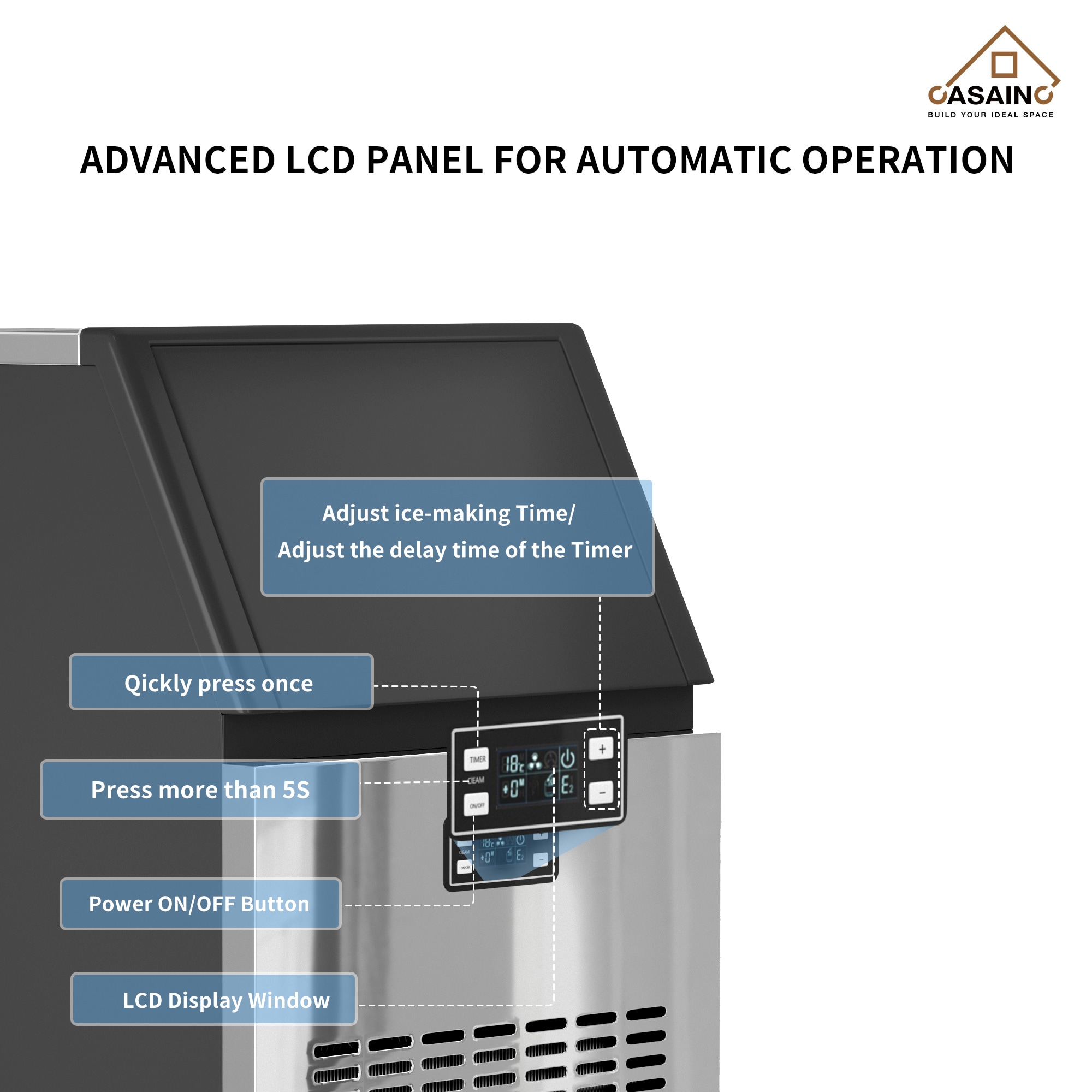 GZMR 100-lb Drop-down Door Freestanding For Commercial Use Cubed