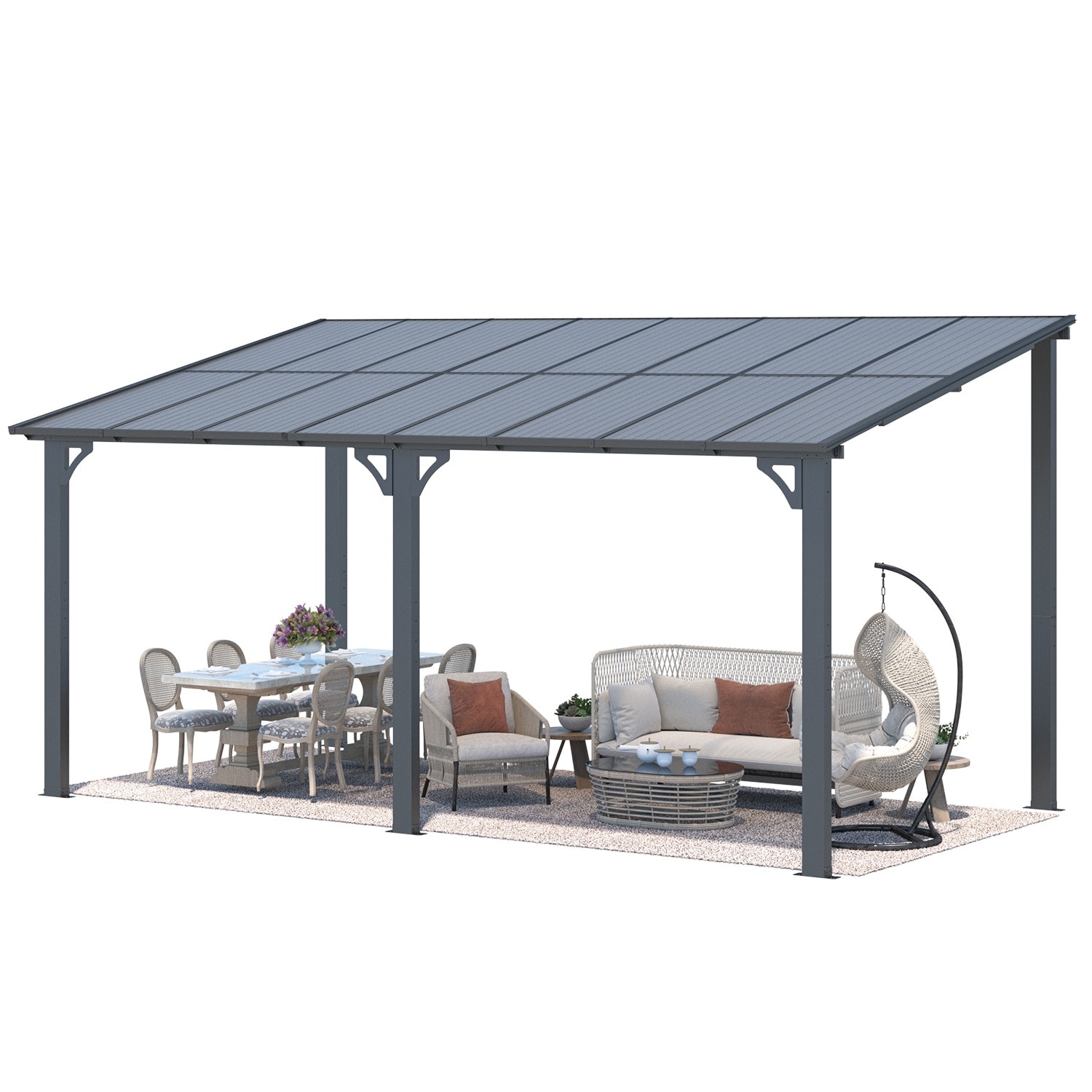 AECOJOY 16409BK-LS01 Wood-Resin-Gazebos - View #8