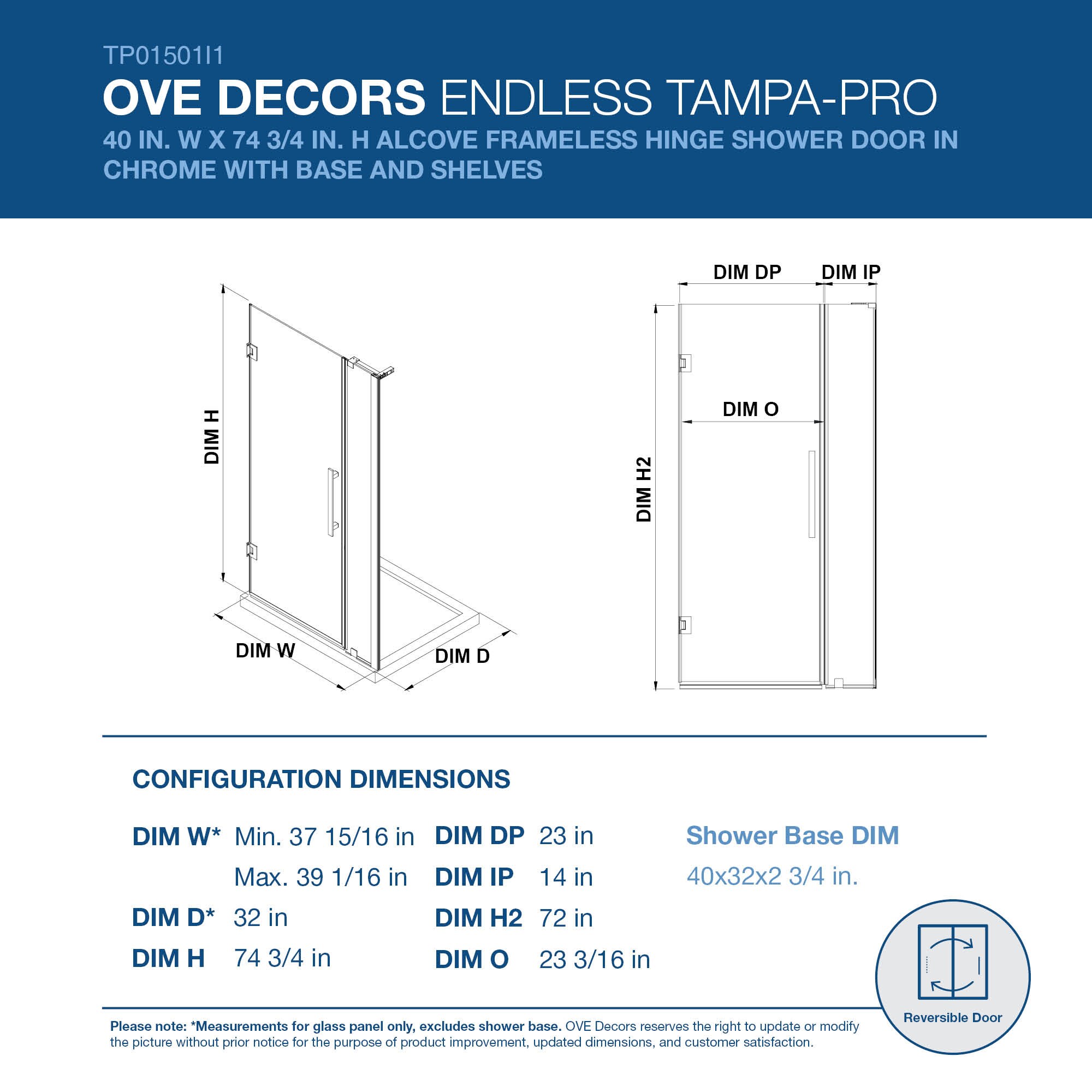 OVE Decors 828796066198 Alcove-Shower-Kit - View #2
