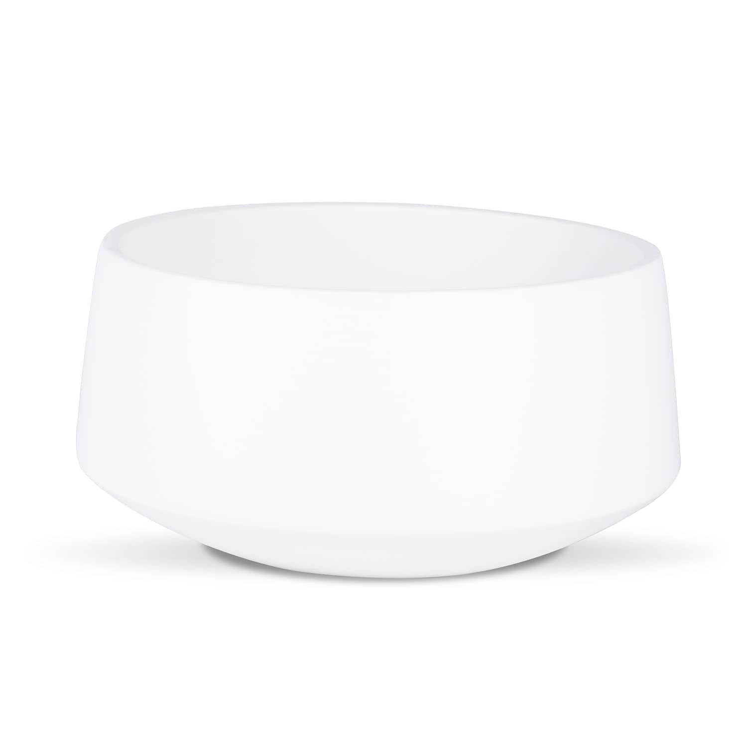 white ceramic bowl planter