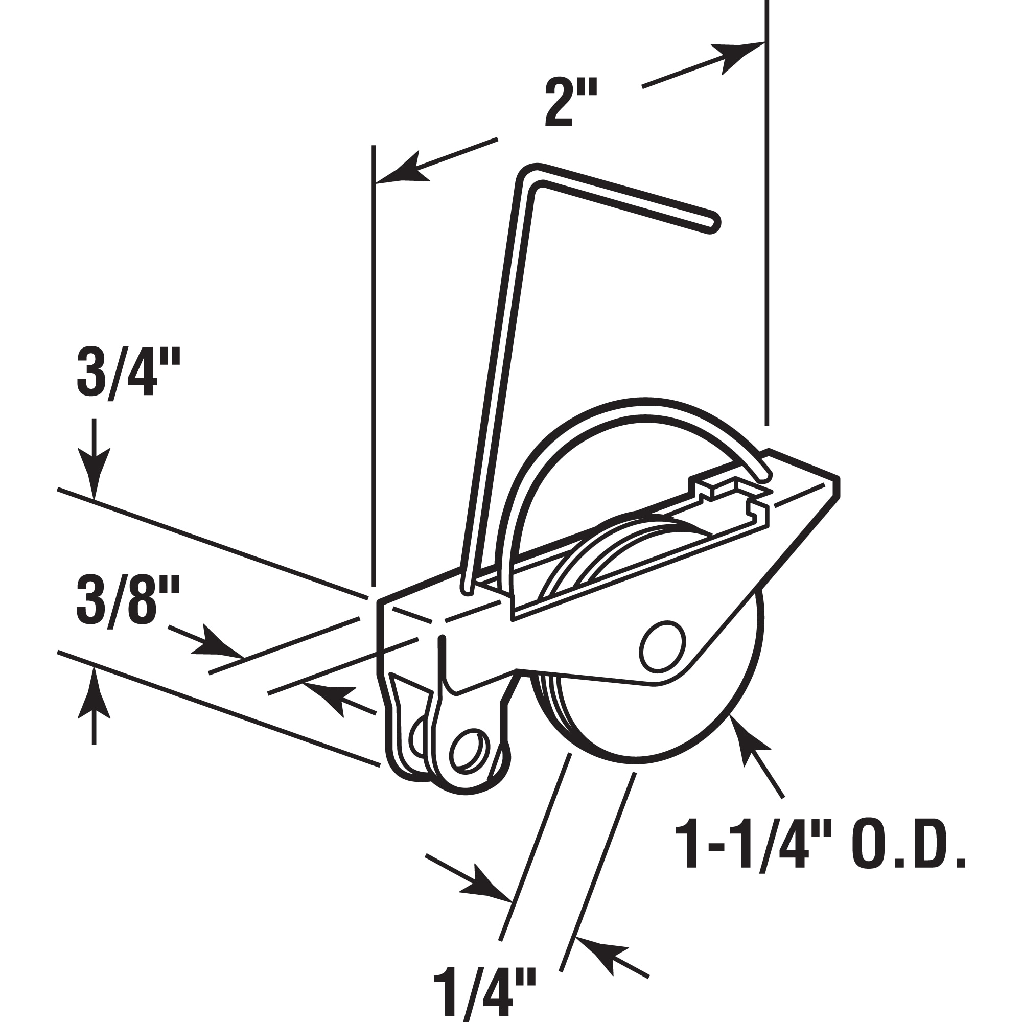 Prime-Line 2-Pack 1.25-in Nylon Sliding Screen Door Roller B 515 at ...