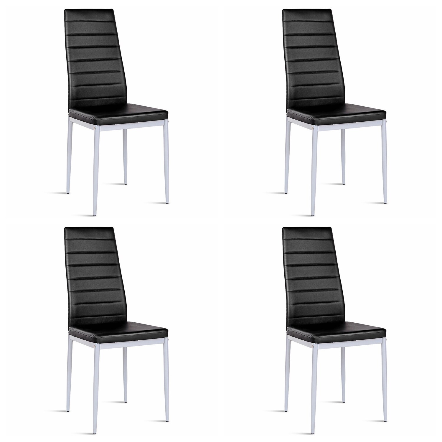 pvc leather dining chairs