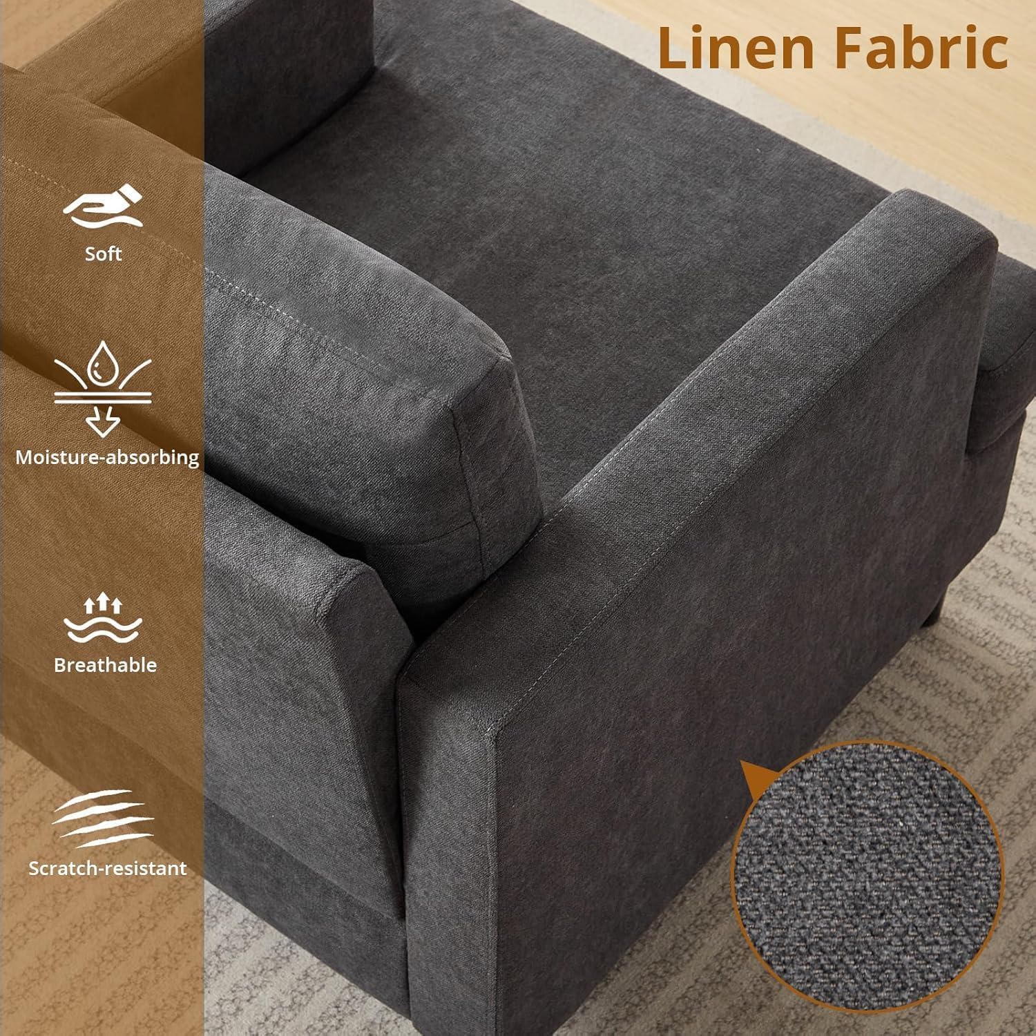 Qeetex CCPHK-337WJYBT Sofas-Loveseats - View #3