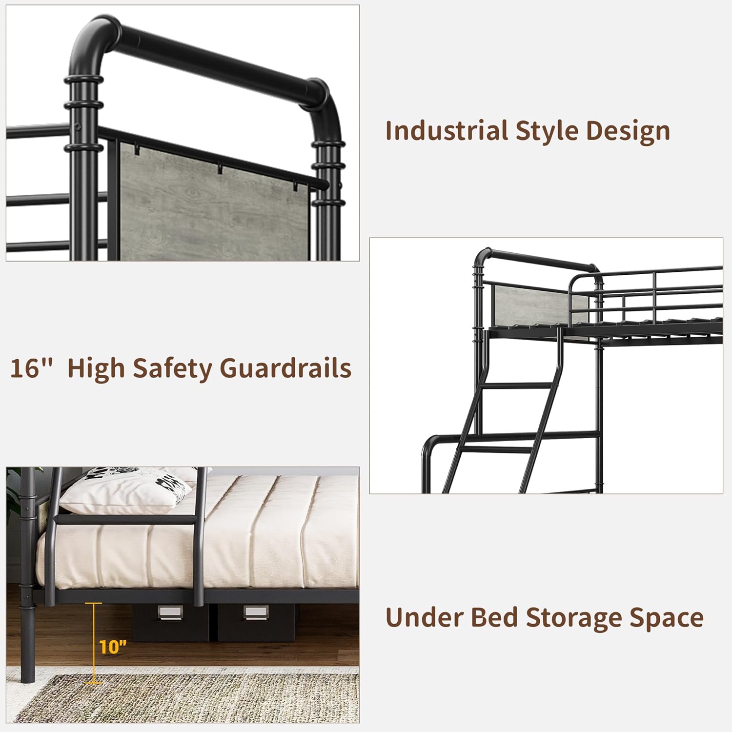 Qeetex DHZ-PHO-349WELY5 Bunk-Beds - View #4
