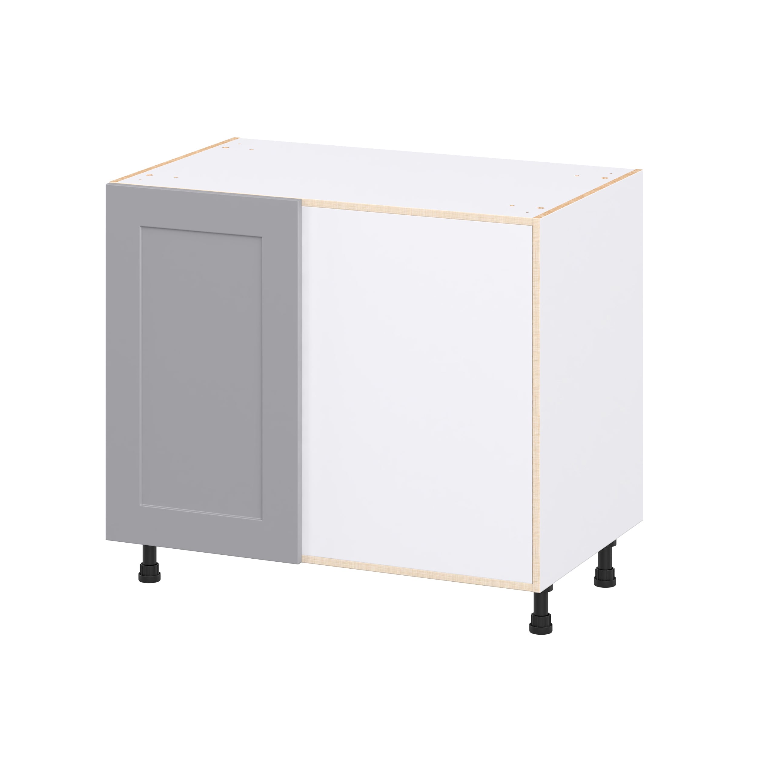 Hugo&Borg DSBBCR39MC-BM Beaumont 39-in W x 34.5-in H x 24.5-in D Slate Gray Blind Base Fully assembled Cabinet Recessed Panel Shaker