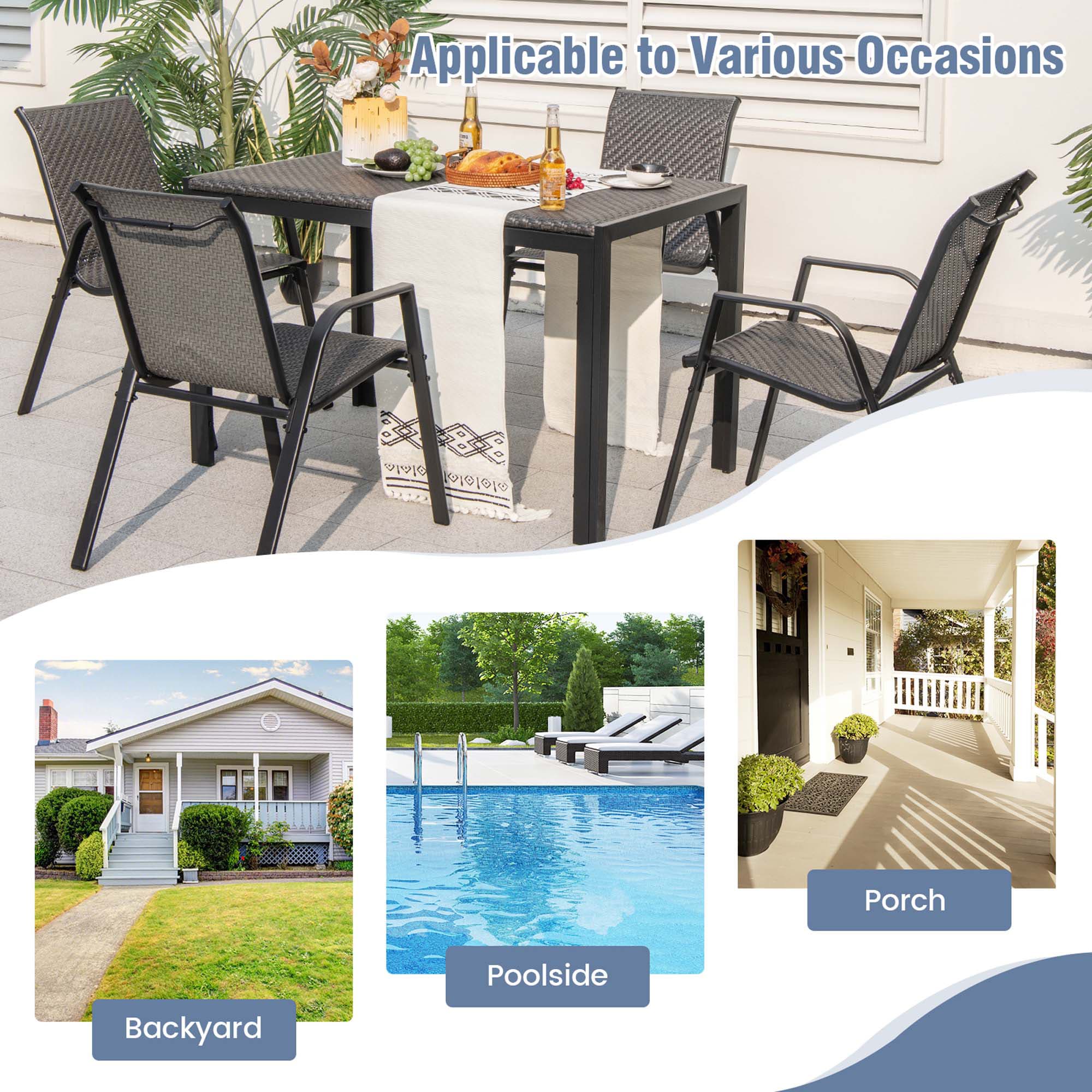 Costway HCST00405 Patio-Conversation-Sets - View #7