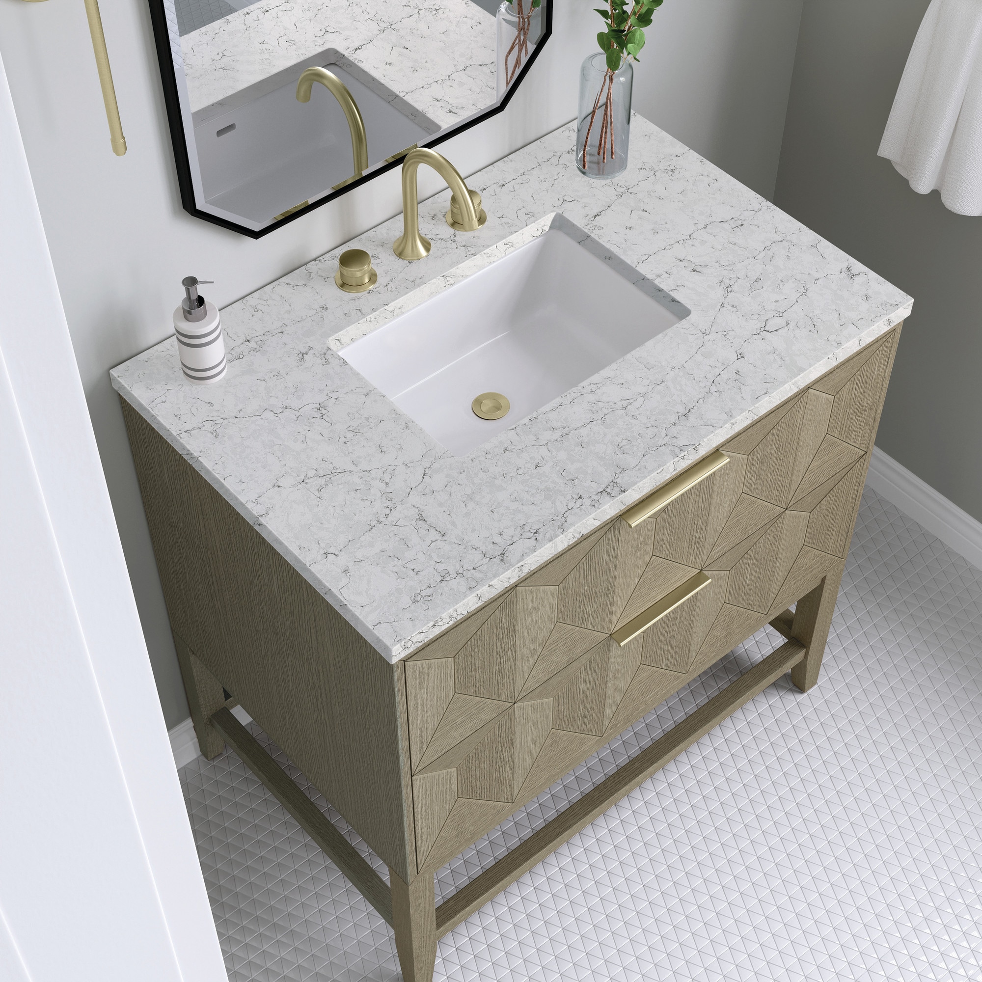 James Martin Vanities D100-V36-PBO-3EJP Bath-Vanity-Combo - View #5