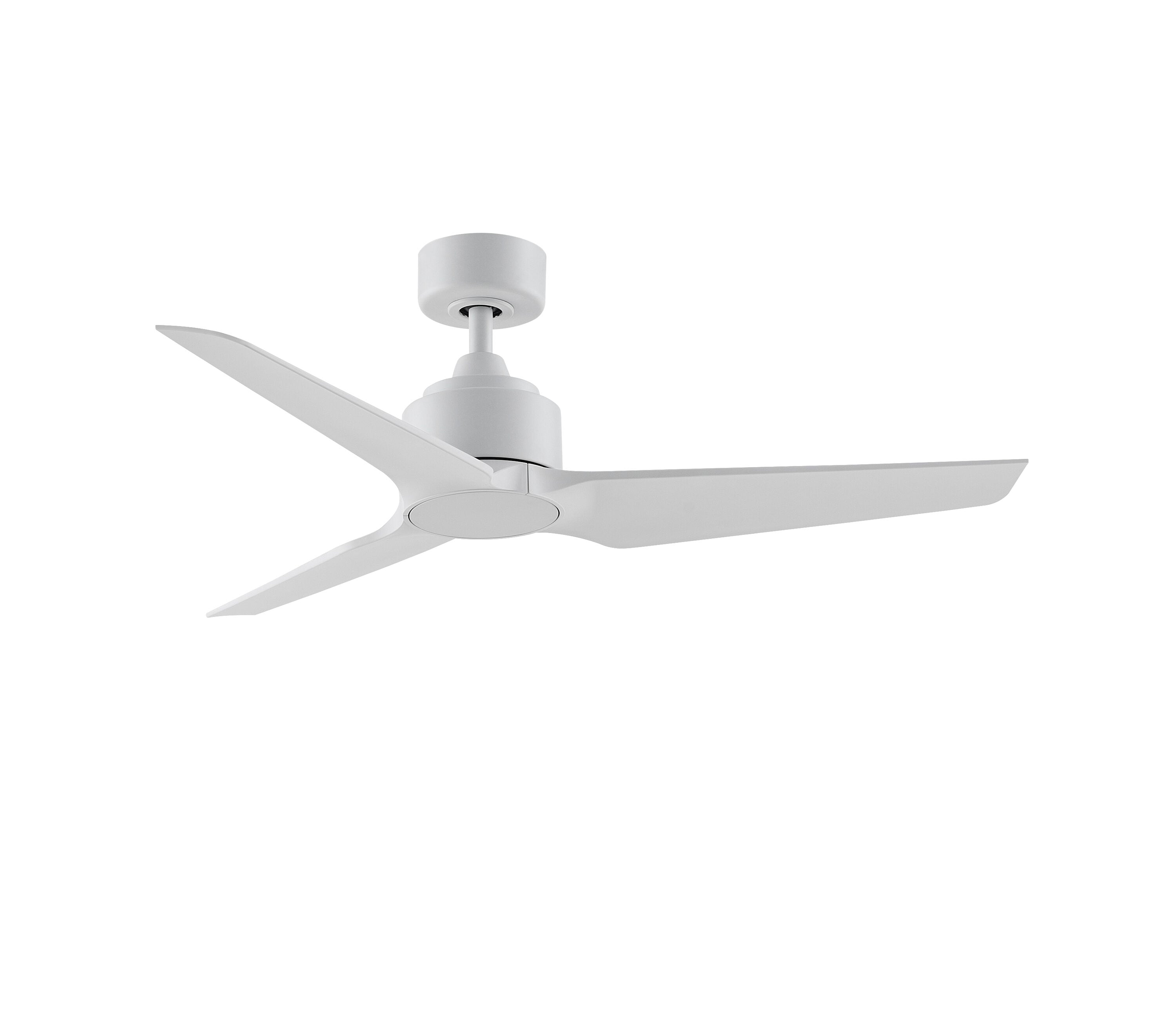 Fanimation Wrap Custom 72-in Matte White with Dark Walnut Blades Indoor/Outdoor Smart Ceiling Fan Light Kit Compatible and Remote (3-Blade) FPD8531MW-72DWA Sansujyuku sansujyuku.com