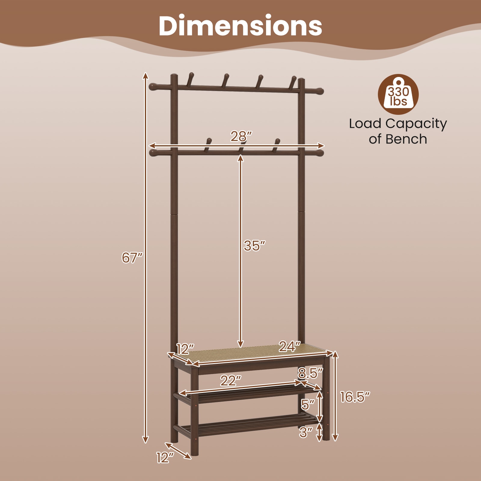 Costway CSHY004083 Organizers-Drying-Racks - View #3