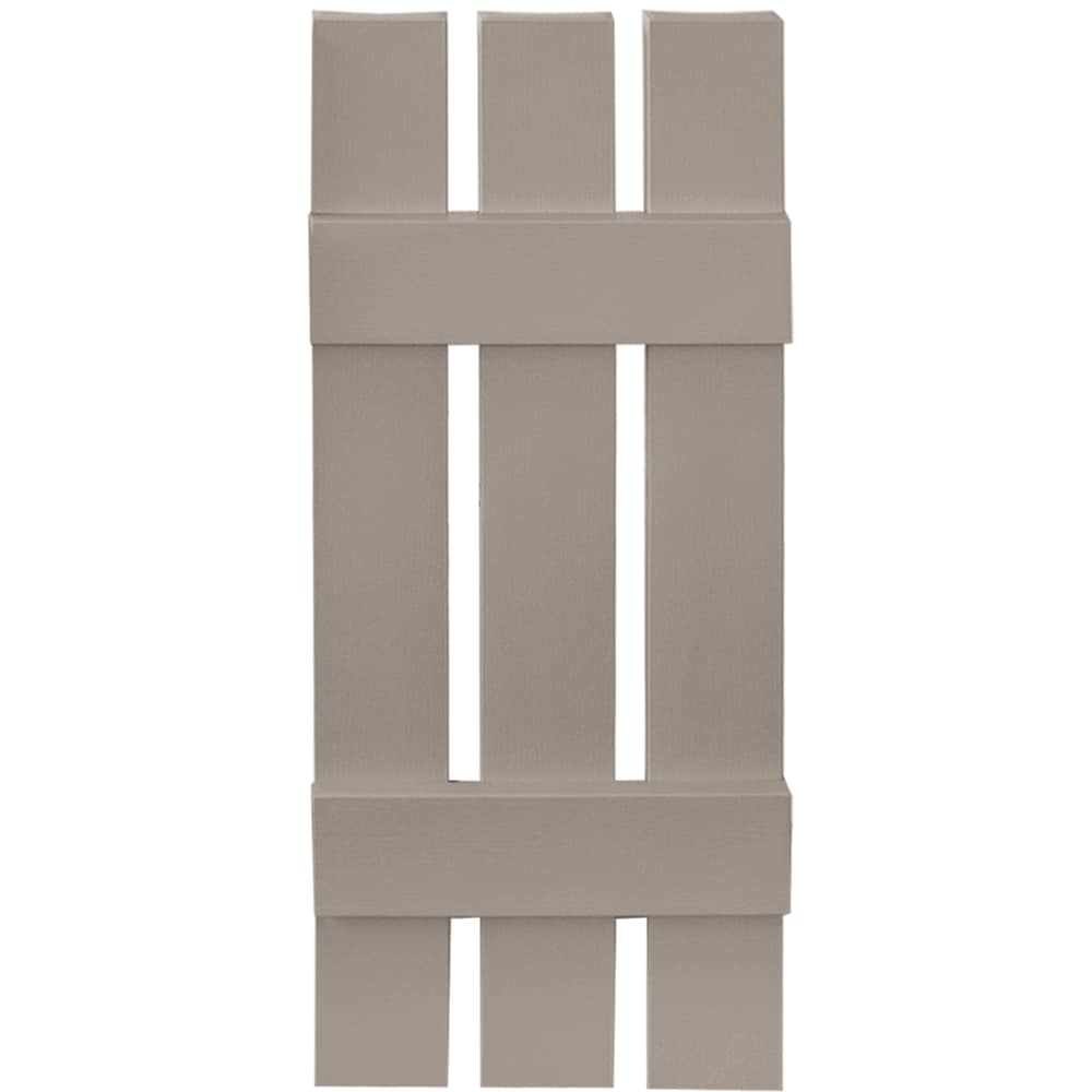 Vantage V5371231008 11.875-in W x 31-in H Clay Board and batten Spaced Exterior Shutters ( 1 -Pack )