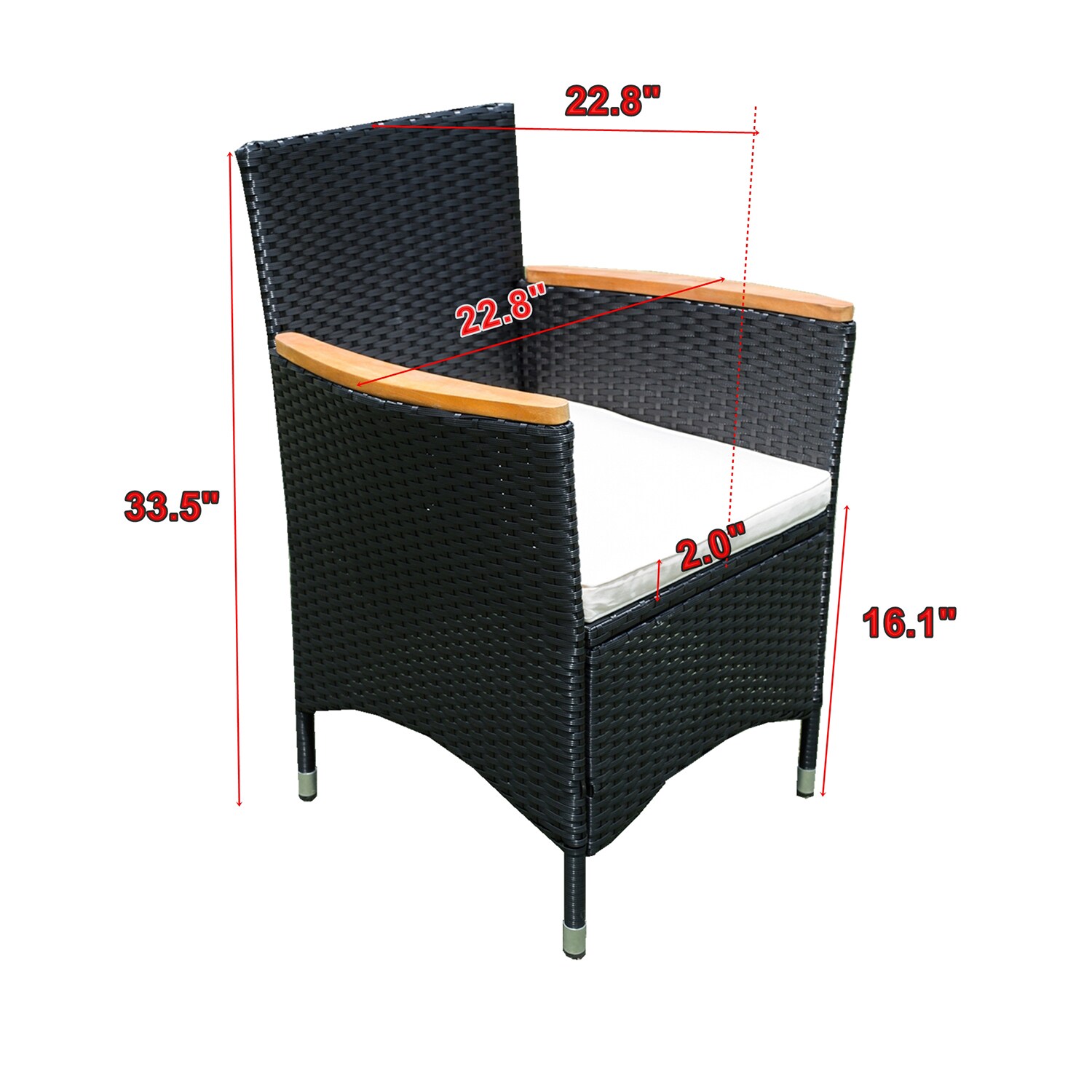 Mondawe MO-16084BK-NY Patio-Dining-Sets - View #8