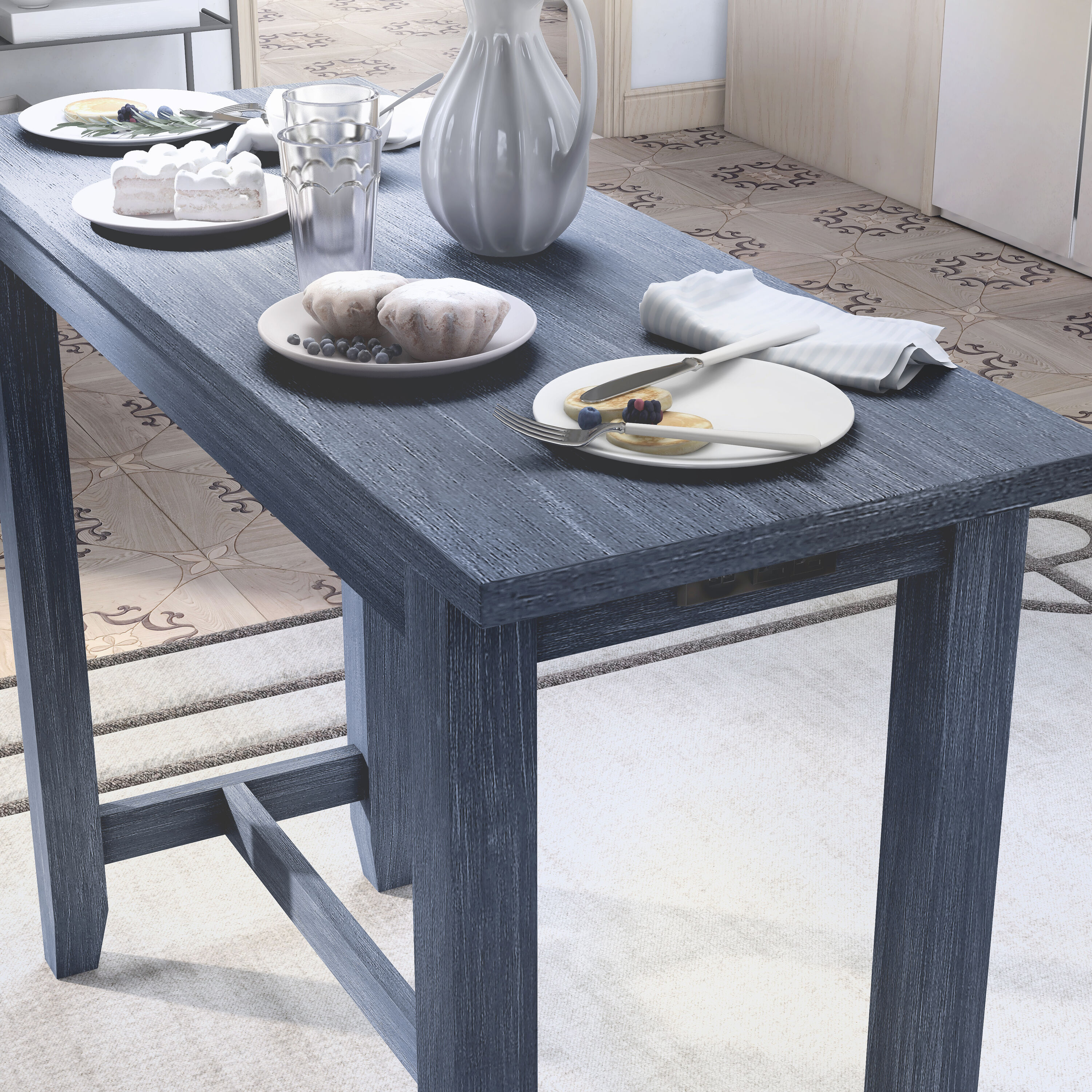 Furniture of America IDF-3474BL-PT-4PK Dining-Sets - View #16