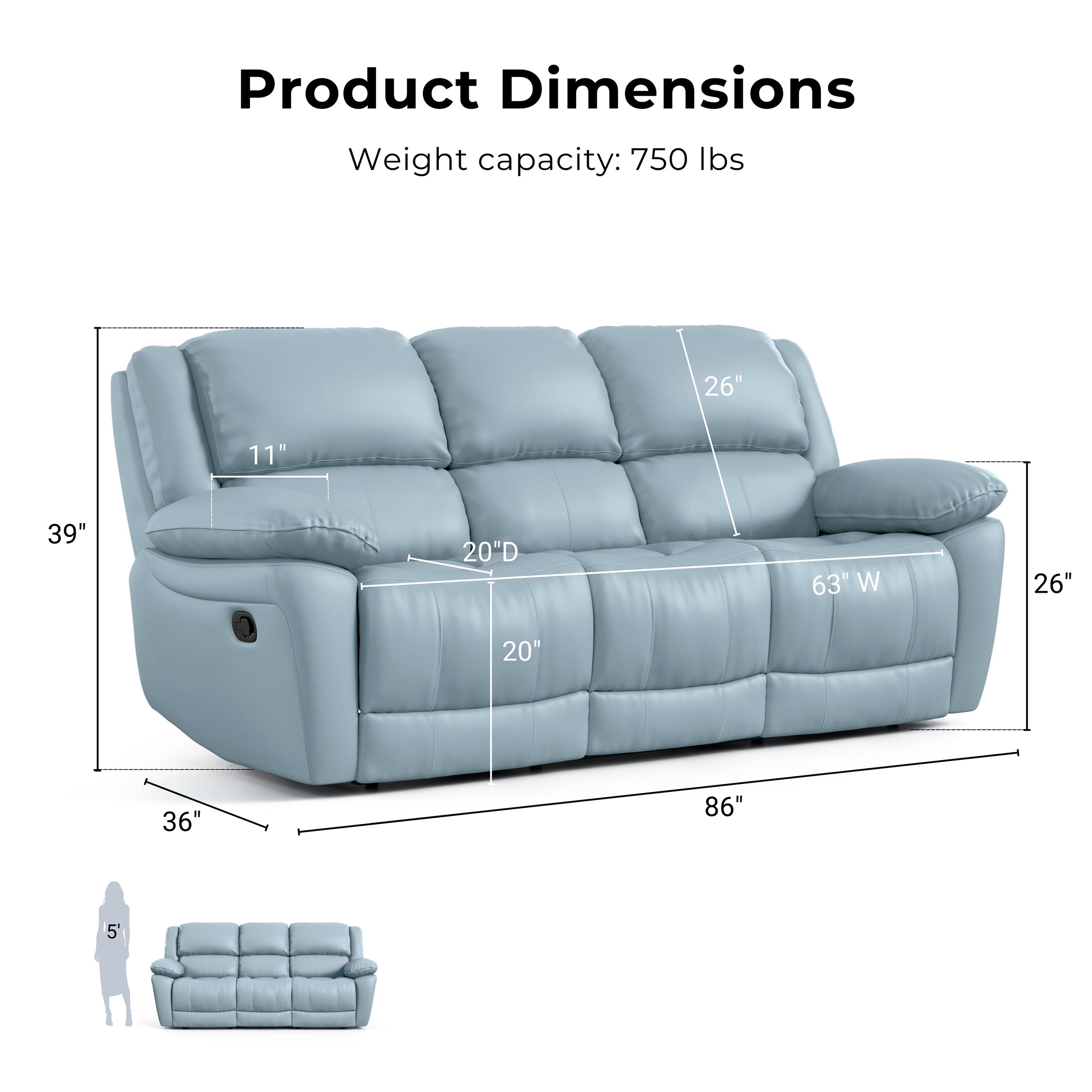 Furniture of America IDF-69003BL-2PC Living-Room-Sets - View #4
