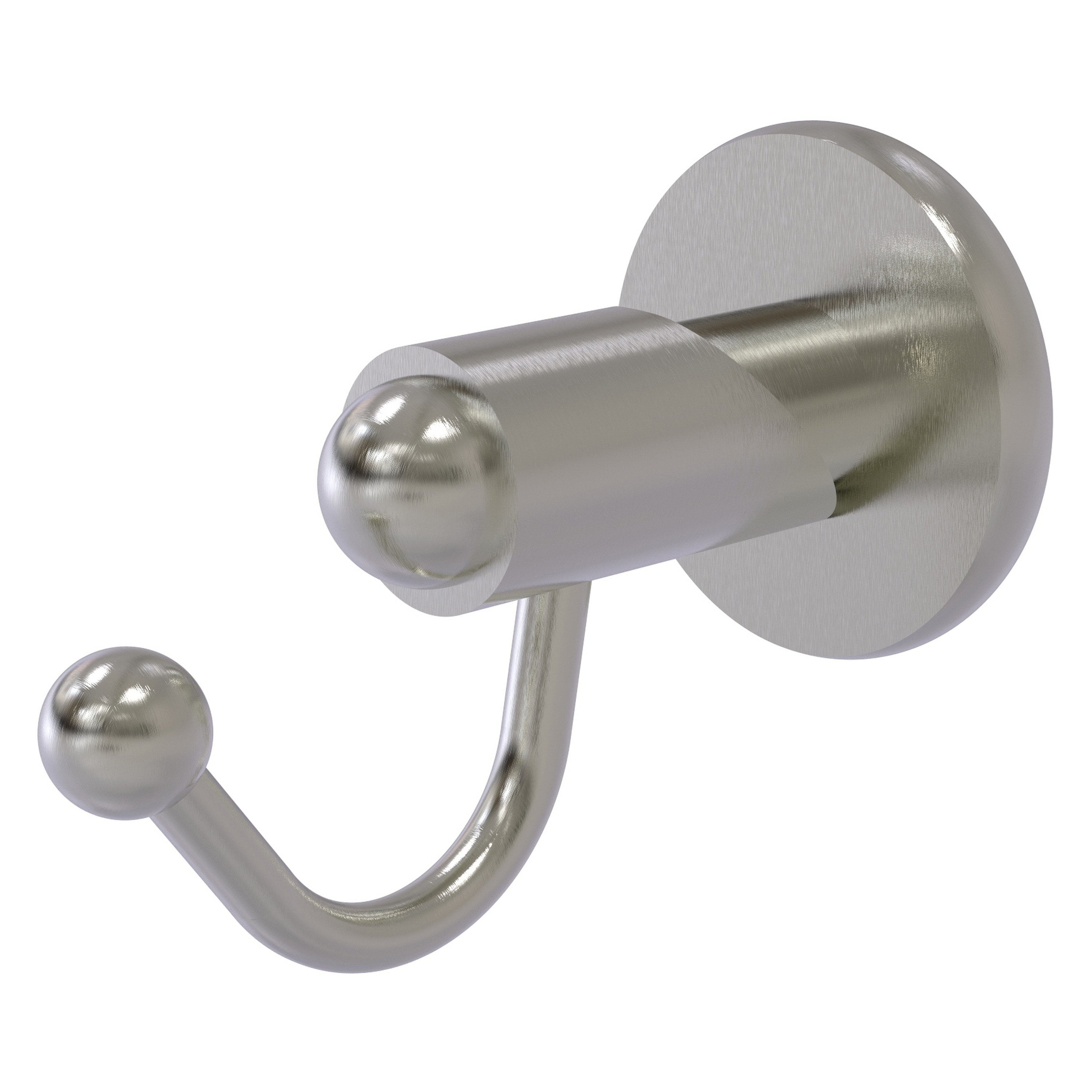 Allied Brass SH-20-SN Soho Satin Nickel Single -Hook Wall mount Towel Hook