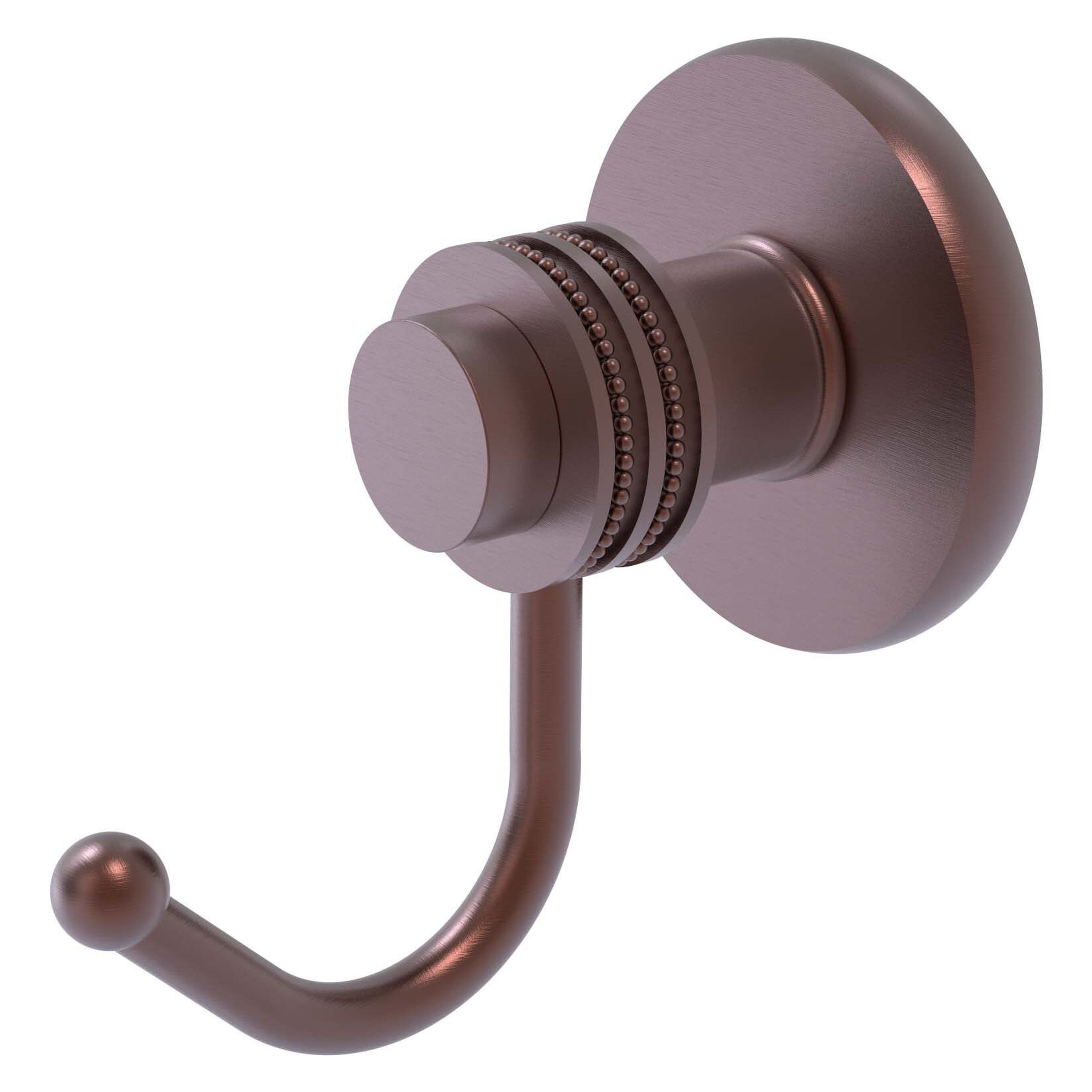 Allied Brass 920D-CA Mercury Antique Copper Single -Hook Wall mount Towel Hook