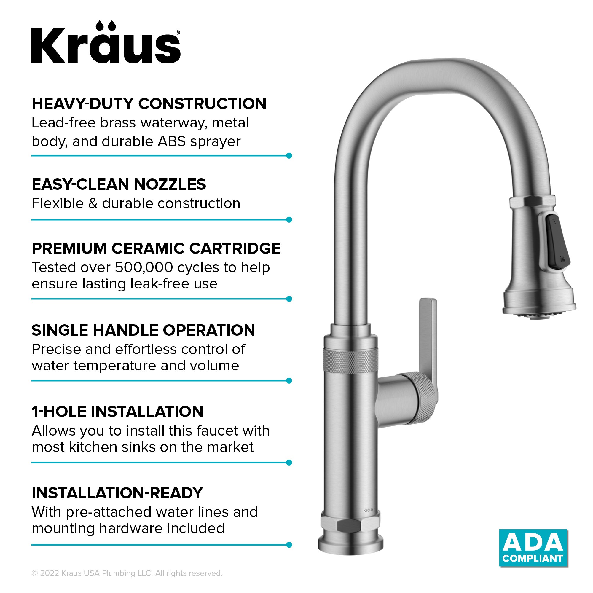 Kraus KPF-4102SFS Kitchen-Faucets - View #11