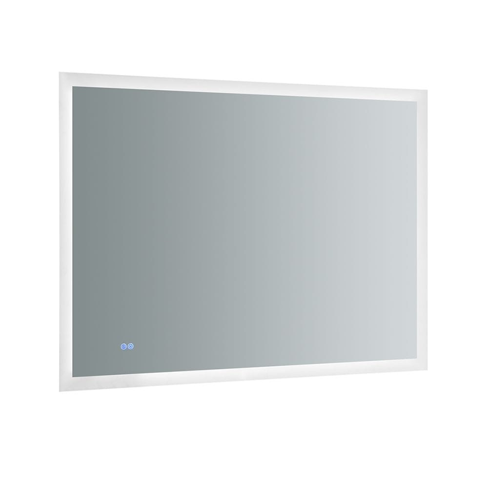 Sleek 48"x36" Frameless Bathroom Vanity Mirror with LED Halo & Fog-Free Technology