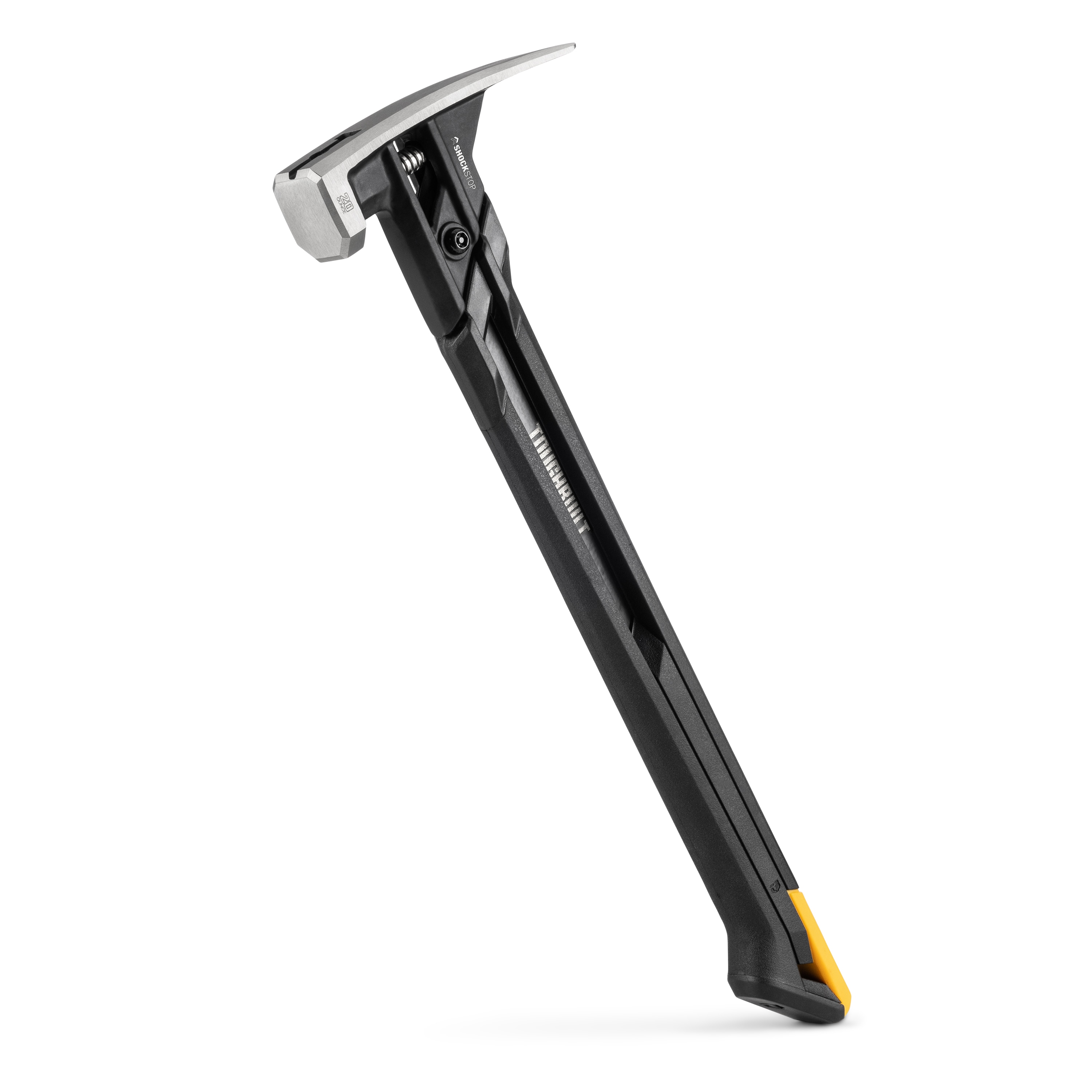 TOUGHBUILT ShockStop 20-oz Smooth Face Steel Head Rubber Rip Framing Hammer