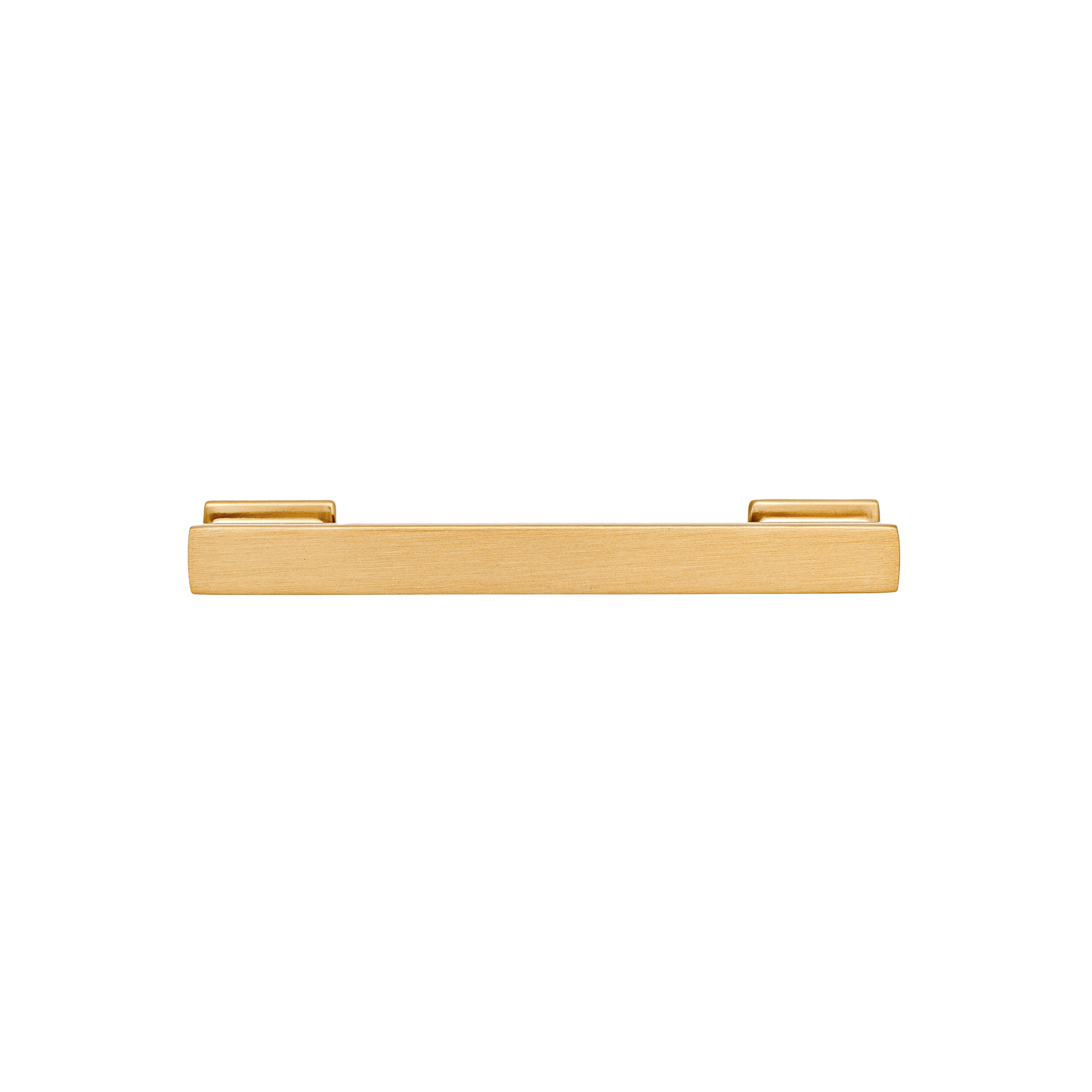 High Desert Satin Brass Rectangular Bar Pull with Mounting Hardware