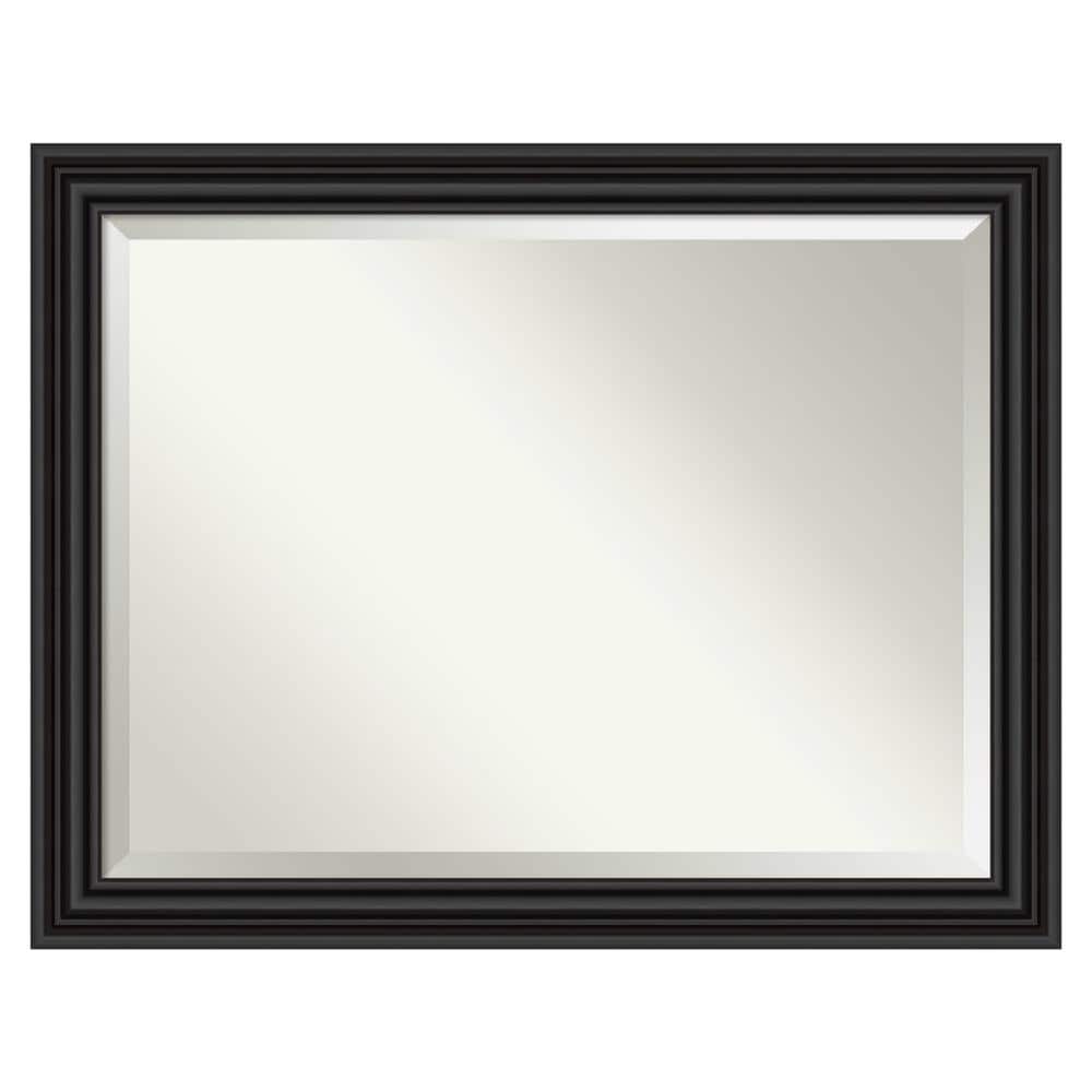 Amanti Art DSW4593667 Colonial 45.75-Inches x 35.75-Inches Framed Rectangle Bathroom Vanity Mirror ( Matte Black )