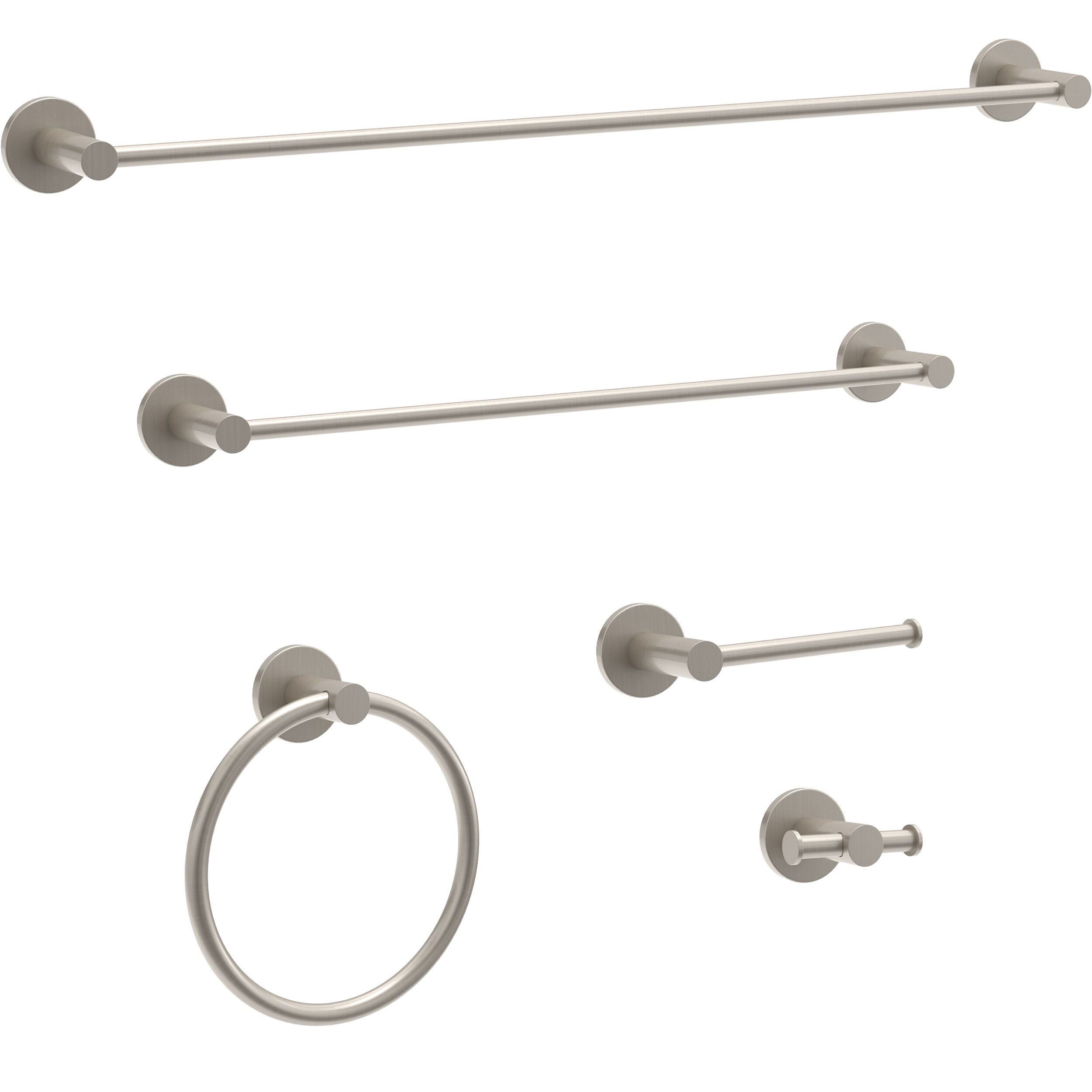 Brushed Nickel 18-Inch Wall Mounted Towel Bar