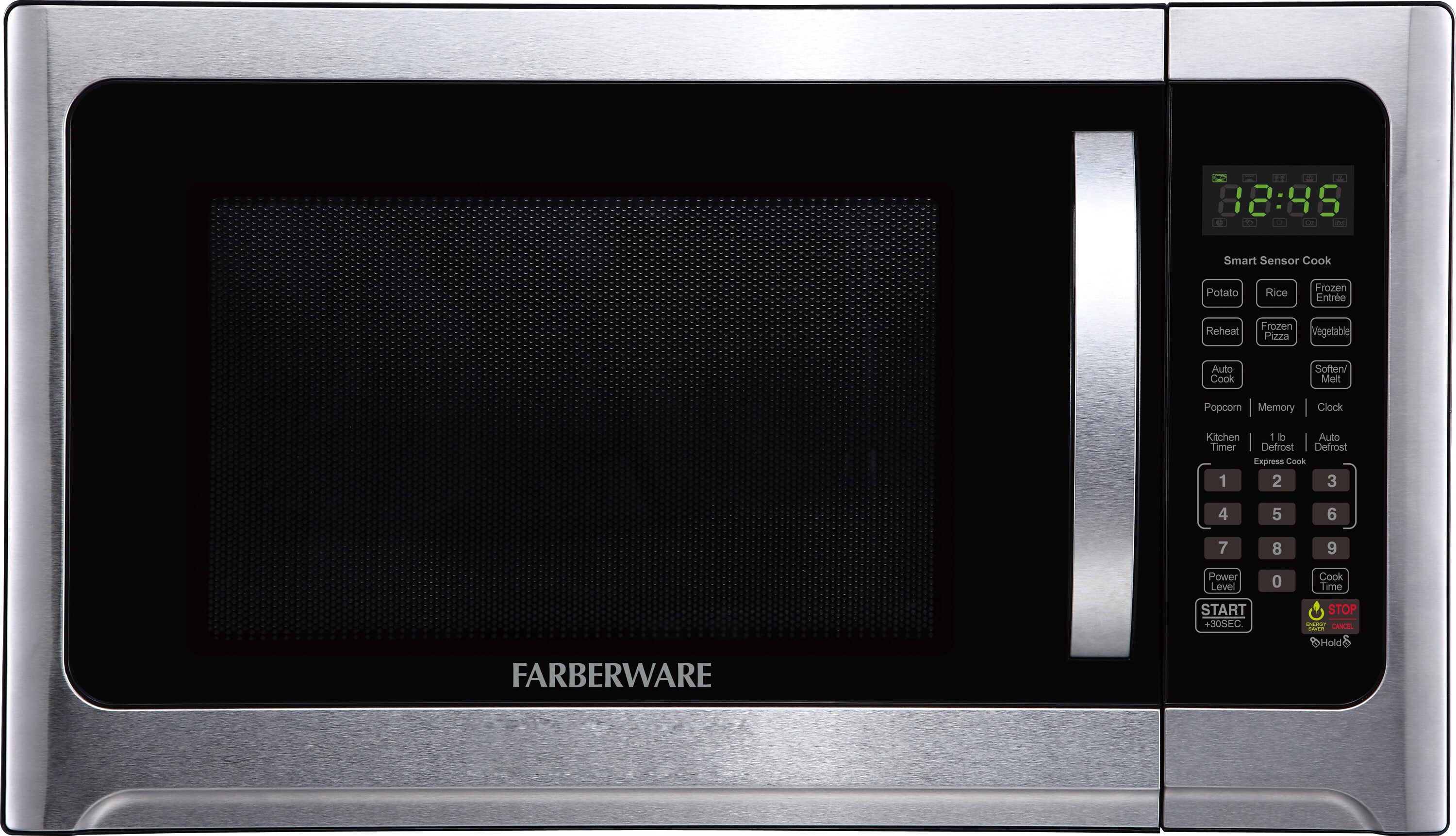  Farberware Countertop Air Fryer Microwave, 1.3 Cu.Ft, 1000  Watts, LED Display, Child Lock, Easy to Clean Interior, Black: Home &  Kitchen