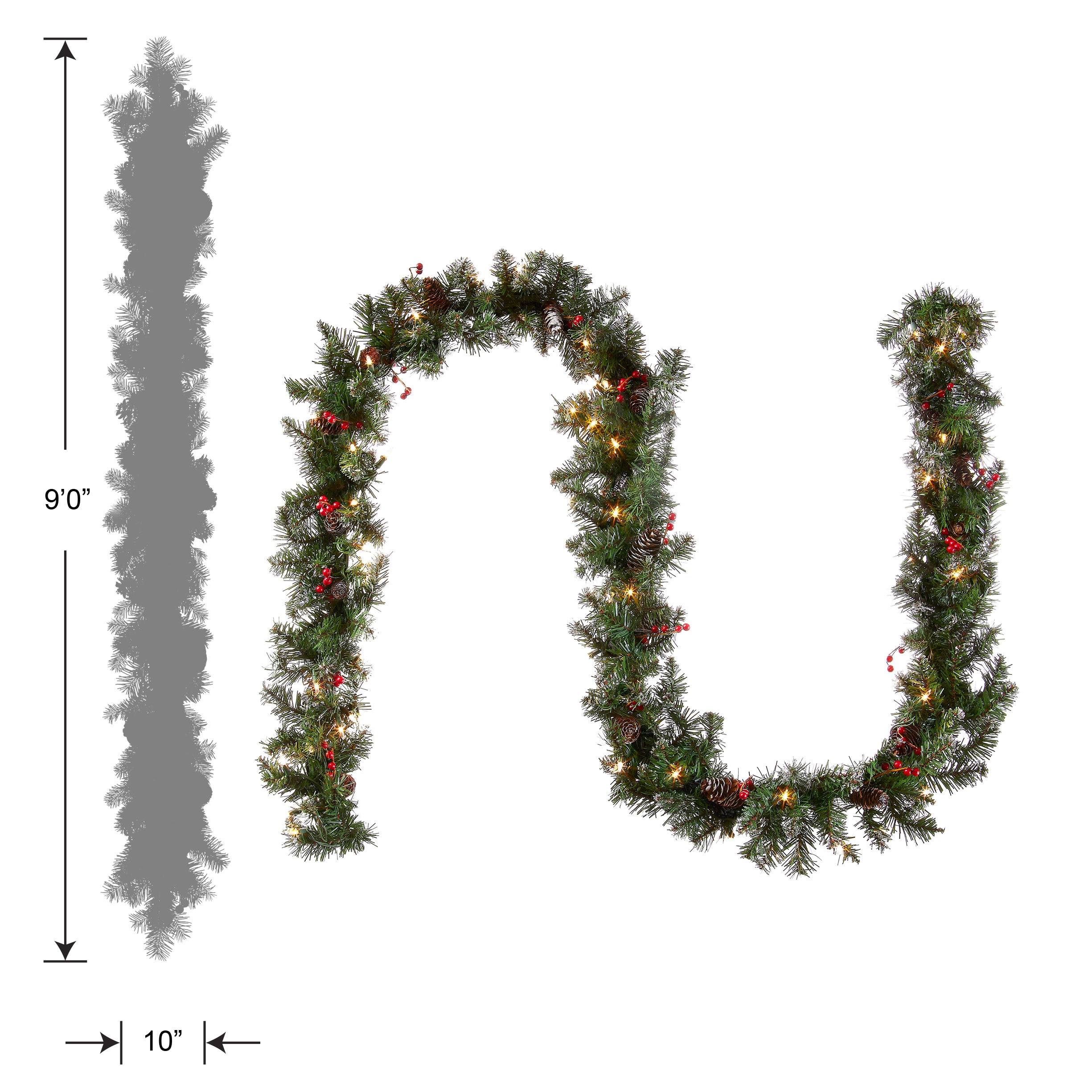 National Tree Company GLM1-300-9A-1 Artificial-Christmas-Garland - View #12