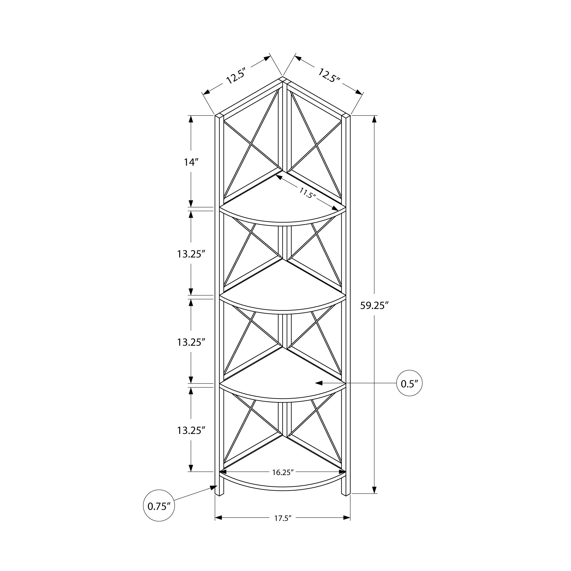 HyperDrop Cart ZW-B2710P219385 bookcases - View #4