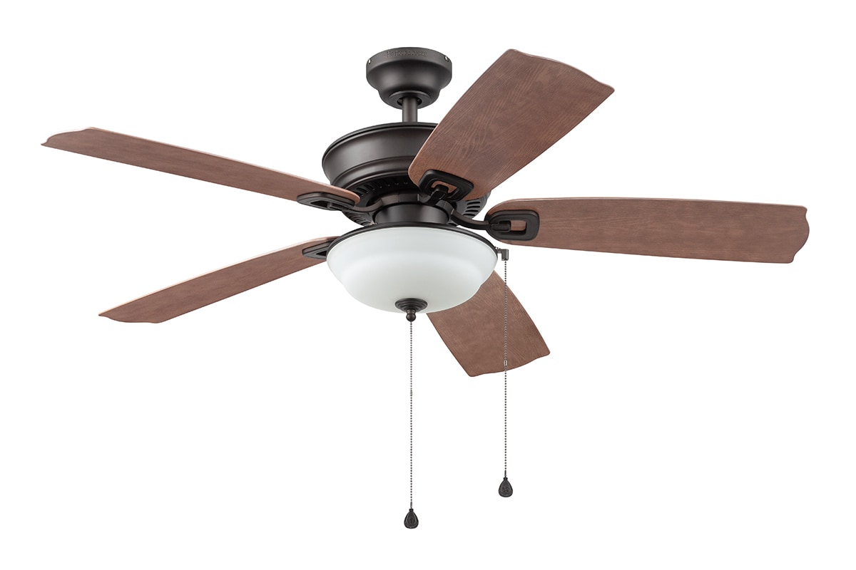 Harbor Breeze Echo Lake 52 In Bronze Indoor Outdoor Ceiling Fan With Light 5 Blade The Fans Department At Lowes Com