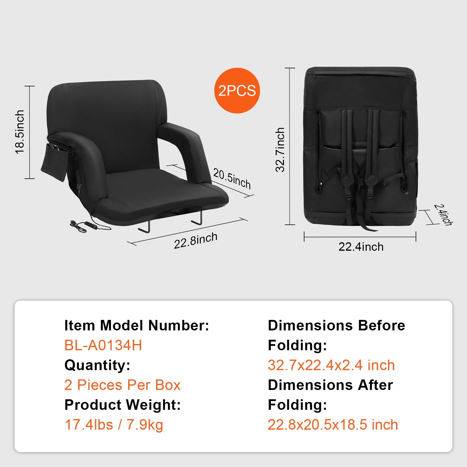 VEVOR SCJRTYGZY2PC07114V9 Bleacher-Cushions - View #7