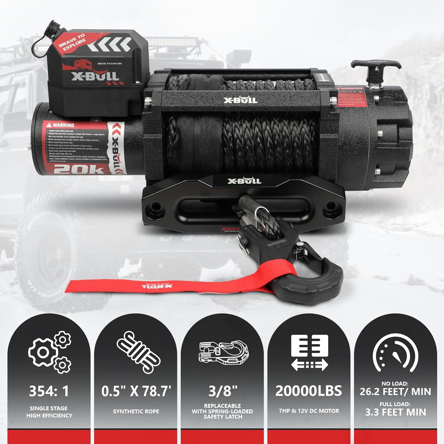 X-BULL XB-Y1-B0DJ75S38D Winches-Accessories - View #2