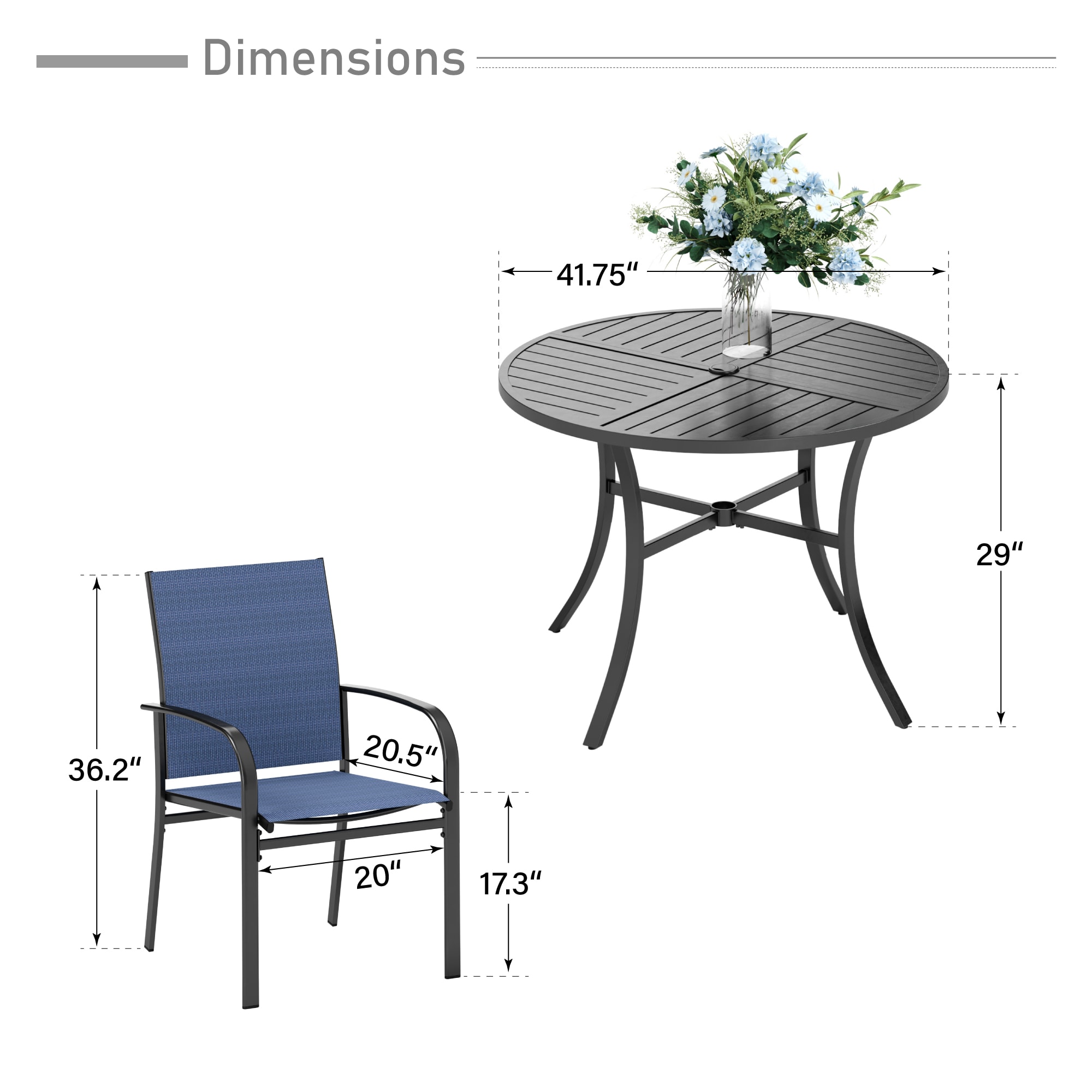 Sunshine Valley TC7-E02GF113-104 Patio-Dining-Sets - View #2