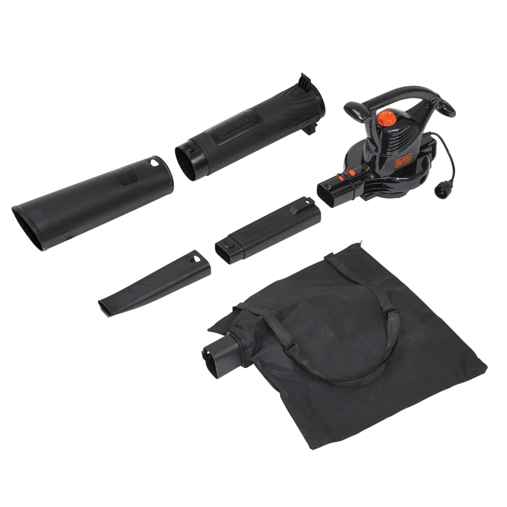 BLACK+DECKER 300-CFM 210-MPH Corded Electric Handheld Leaf Blower