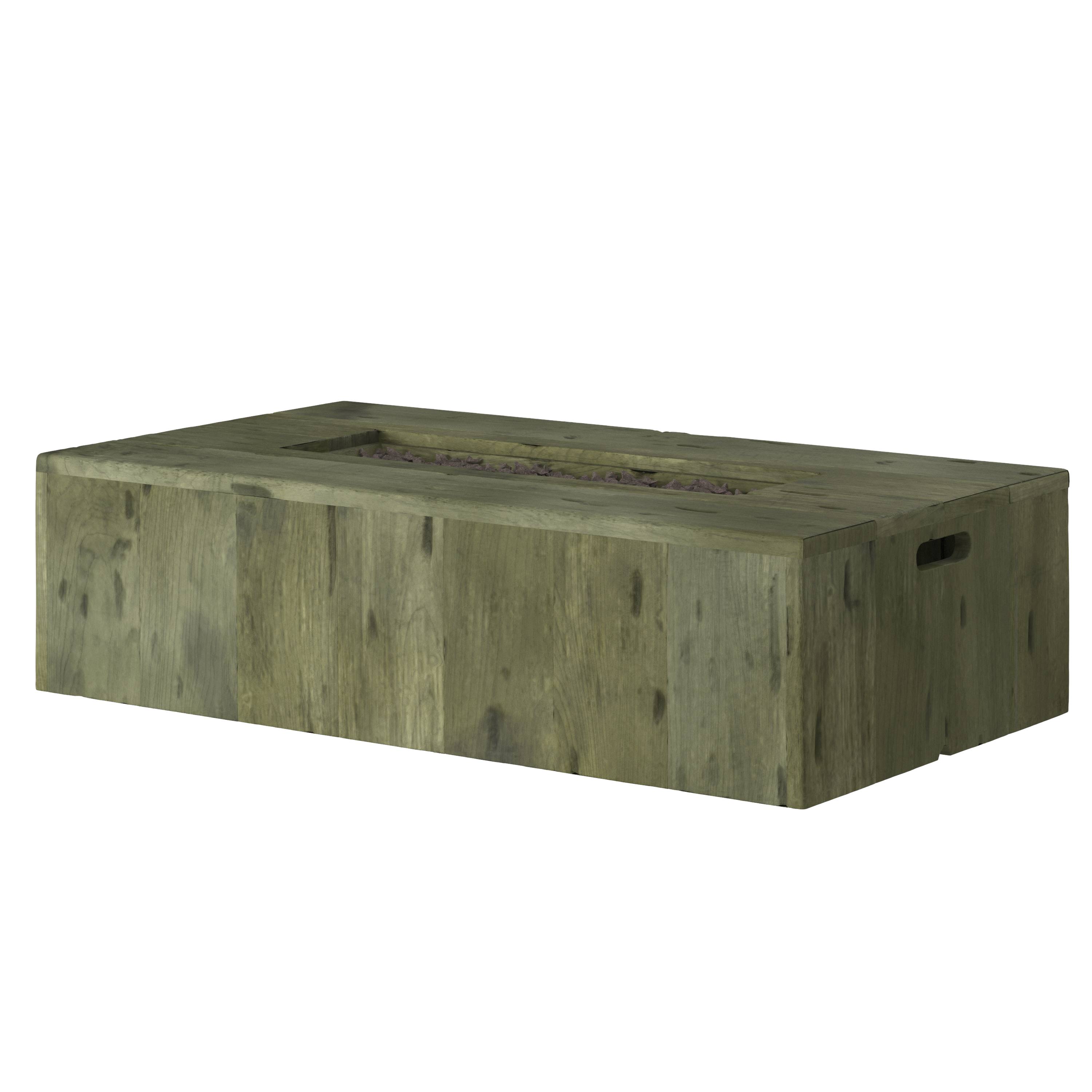  GCB9382FP-GE Panama 48-in W 50000-BTU Brown Composite Propane Gas Fire Pit