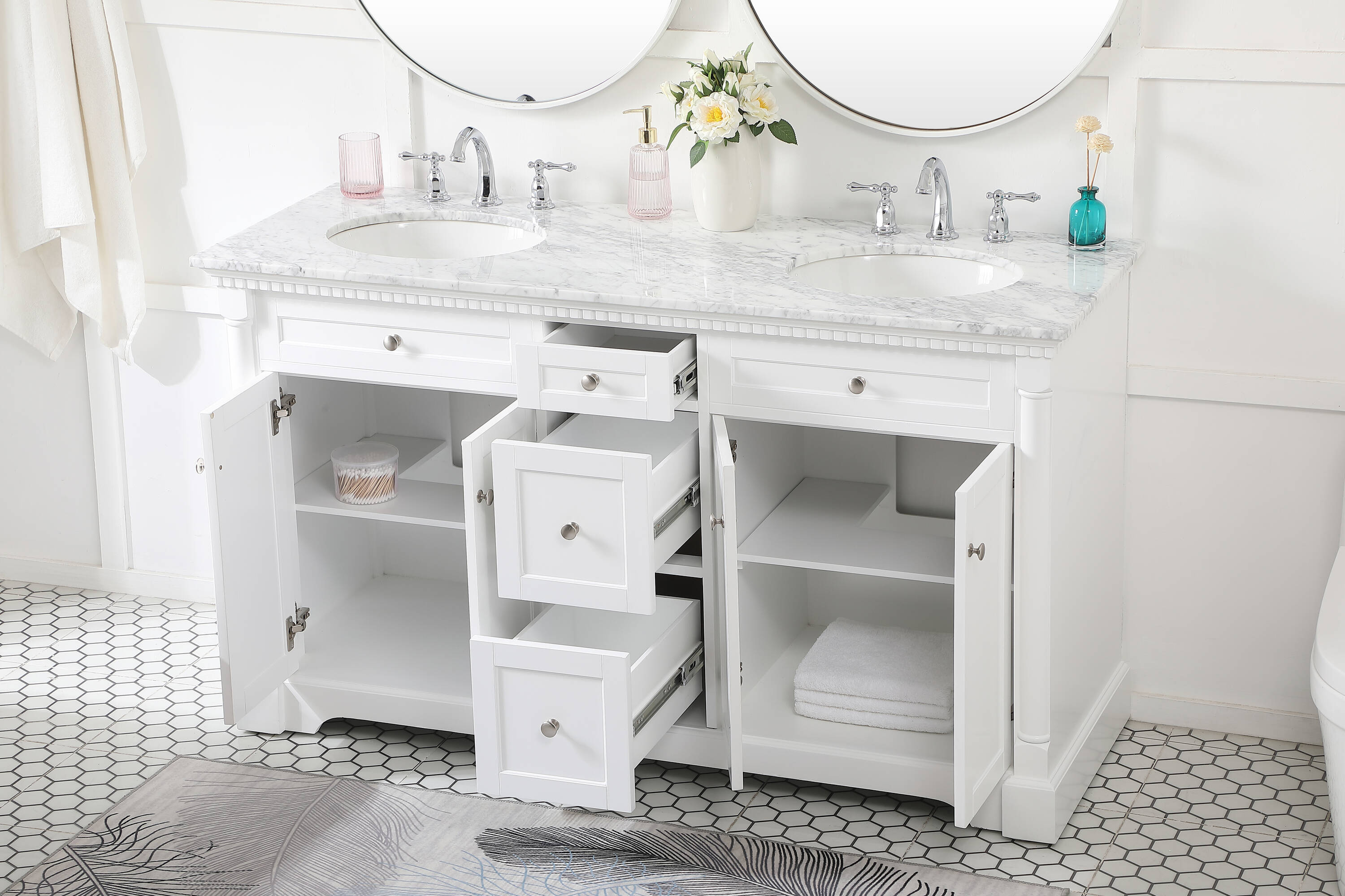 Elegant Decor HF159180DWH Bath-Vanity-Combo - View #4