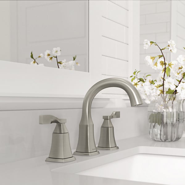 Delta Sawyer Spotshield Brushed Nickel Widespread 2-Handle WaterSense ...