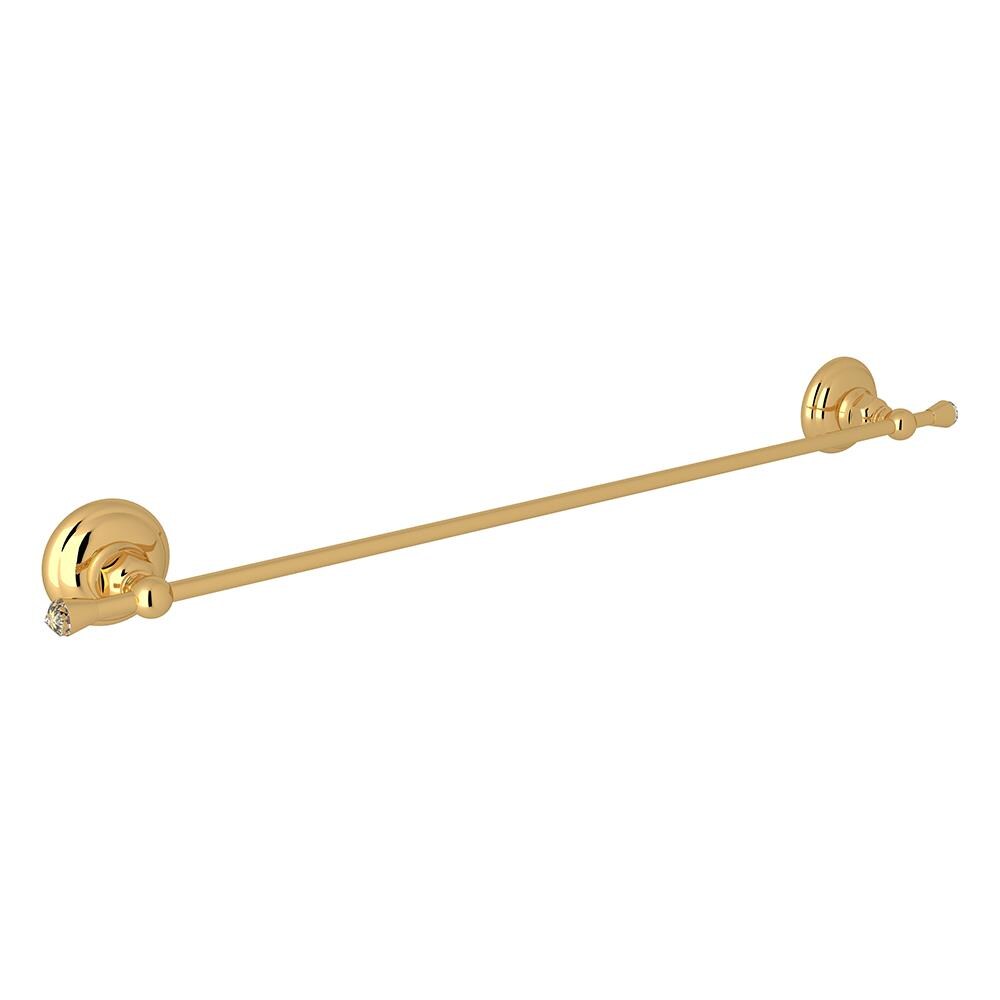 Rohl A1486CIB Country Bath 24-in Inca Brass Wall mount Single Towel Bar