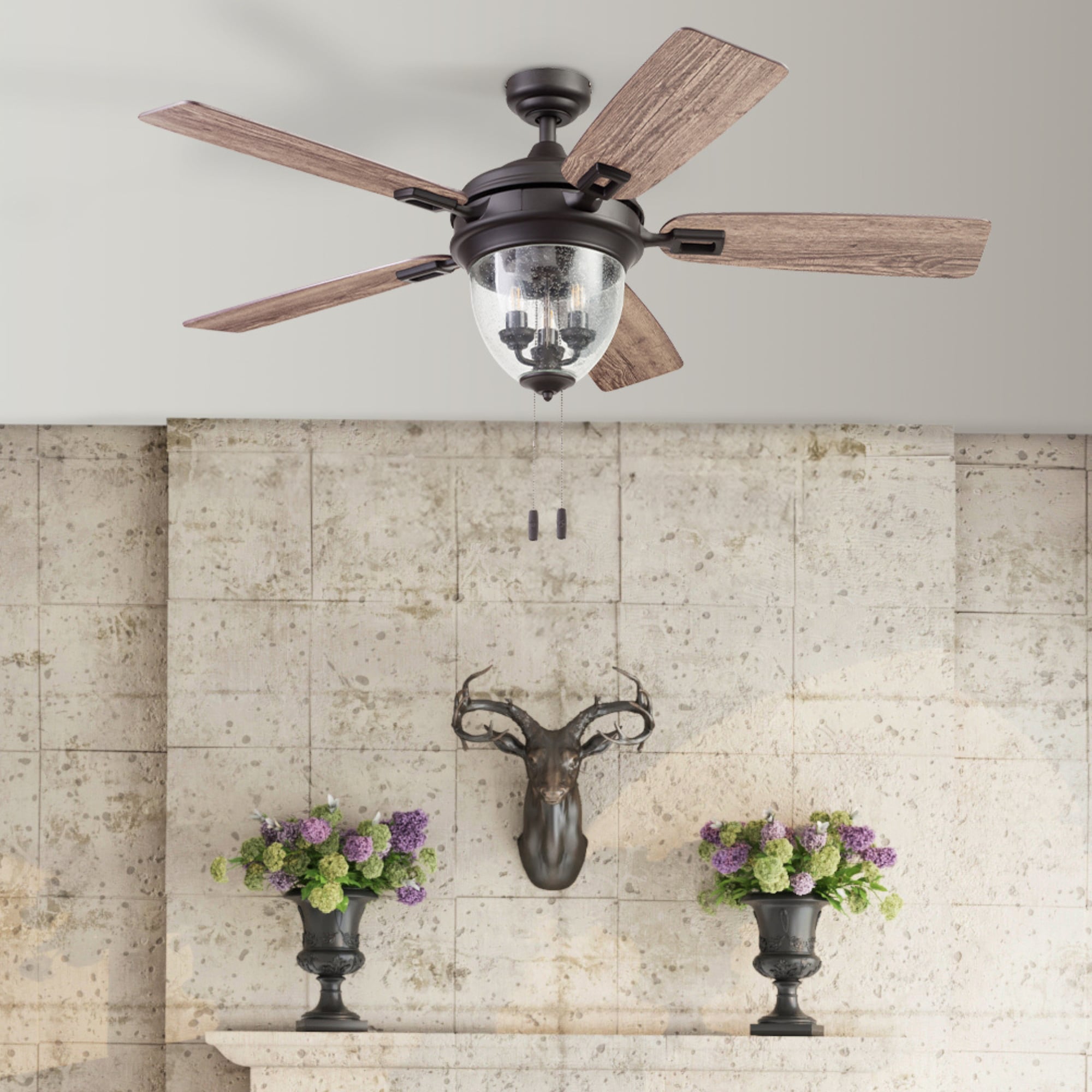 Home Decorators 52inch Bronze Indoor/Outdoor Ceiling Fan buy