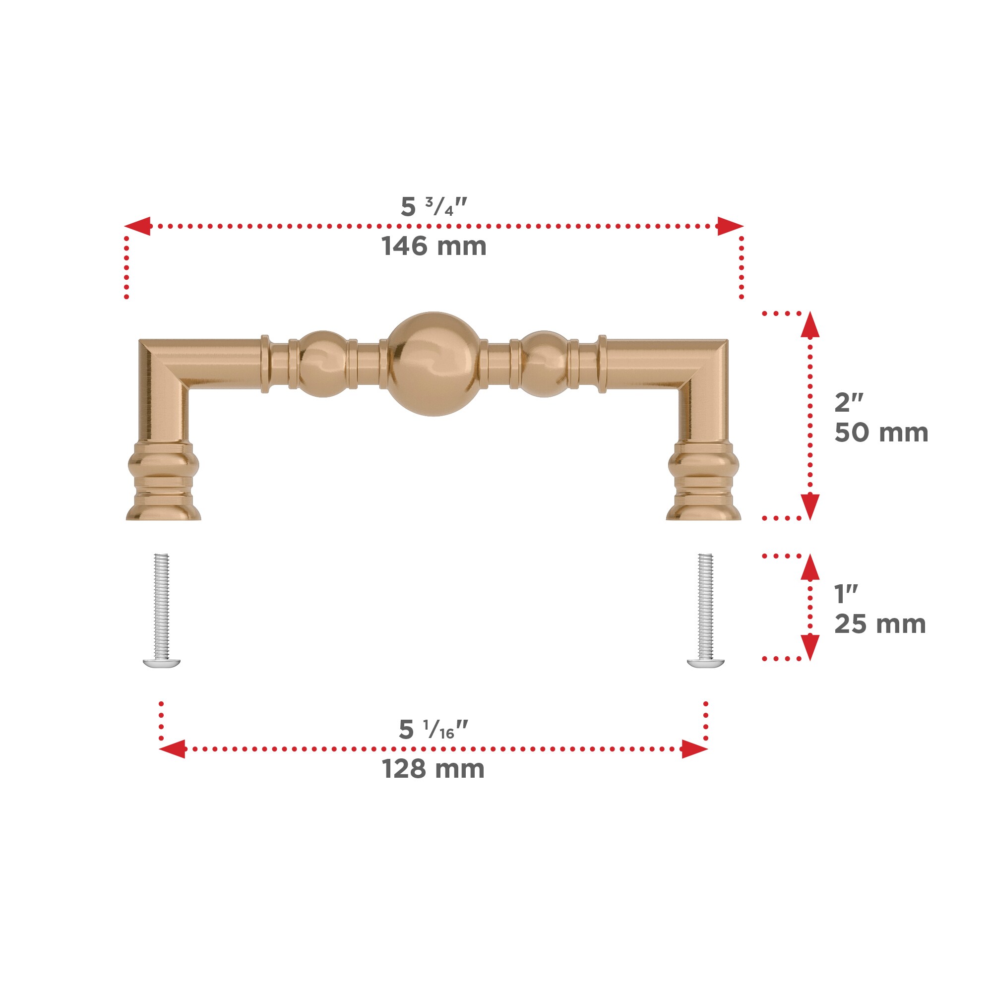 Richelieu BP8789128CHBRZ Cabinet-Pulls - View #4