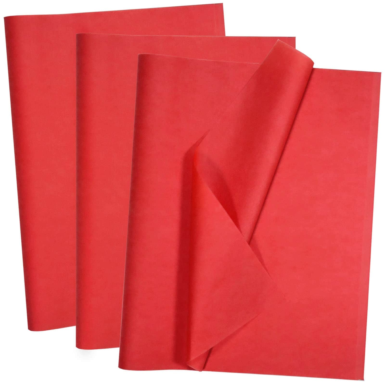 Afoxsos 100 Sheet Red Tissue Paper 14 x 20 Inch Bulk Set for Gift Wrapping Crafts Weddings Birthdays DIY Projects and Decorative Packaging #L05AF07090
