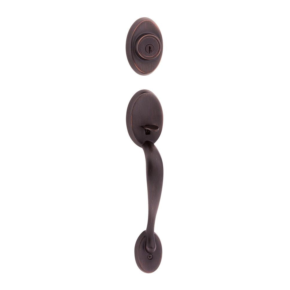 Kwikset 802CELIP-11P Venetian Bronze Dummy door exterior handle with